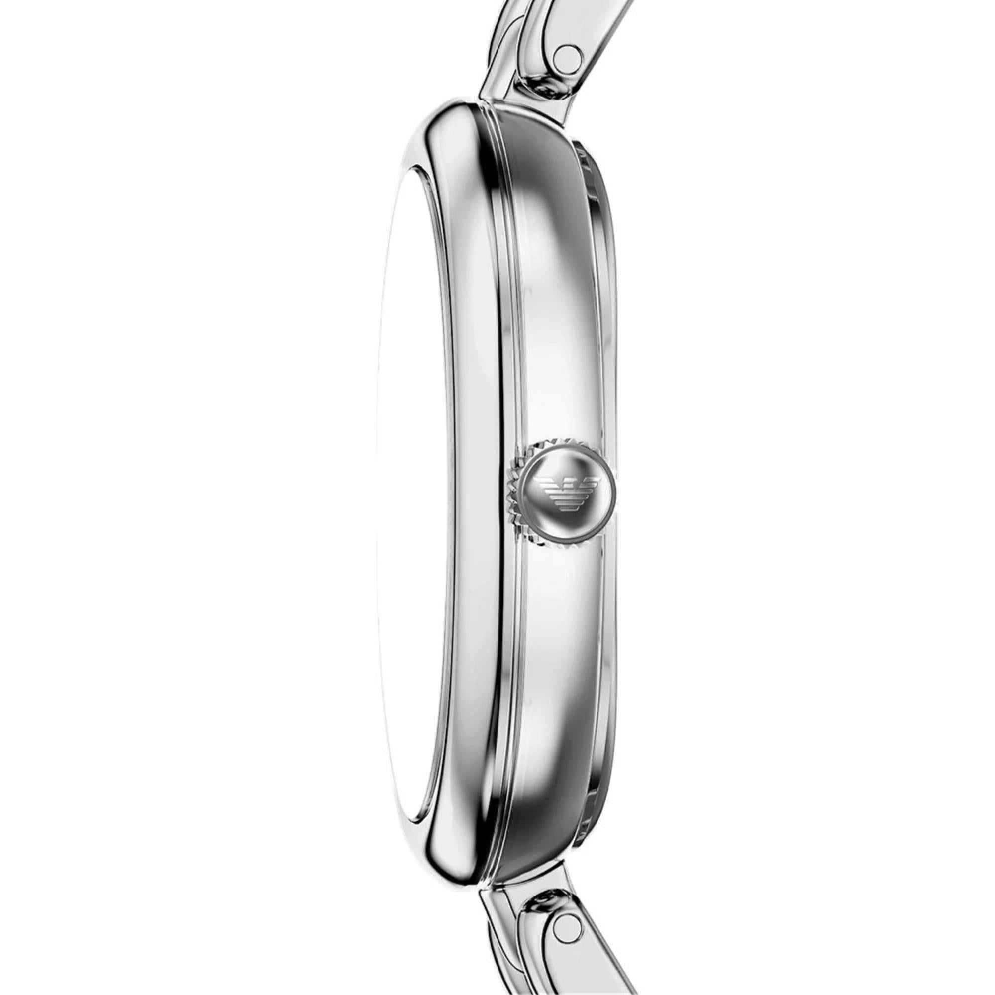 Emporio Armani Sinfonia 28mm White Dial Steel Ladies Quartz Watch AR11776
