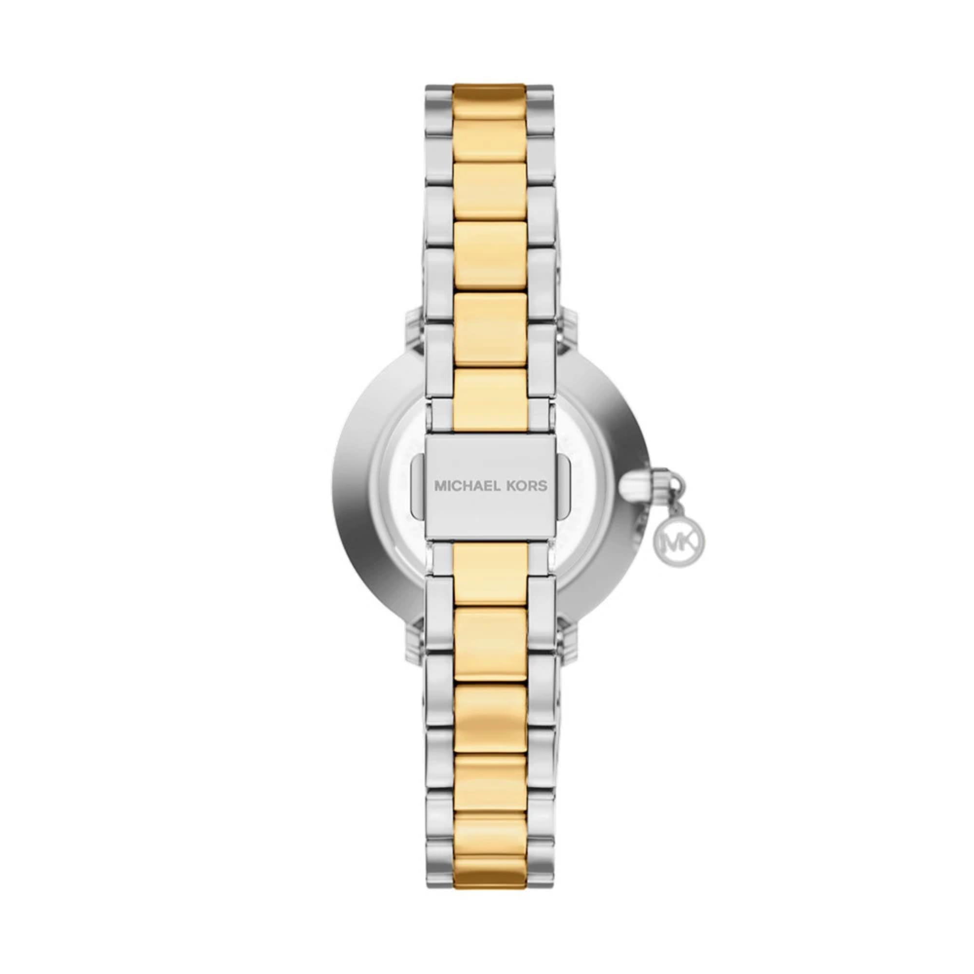 Michael Kors Pyper 32mm Silver Dial Steel Ladies Quartz Watch MK7574