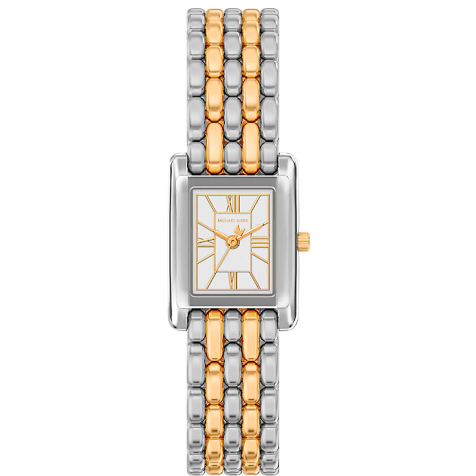 Michael Kors Petite Essex White Dial Steel Strap Women's Watch MK4999