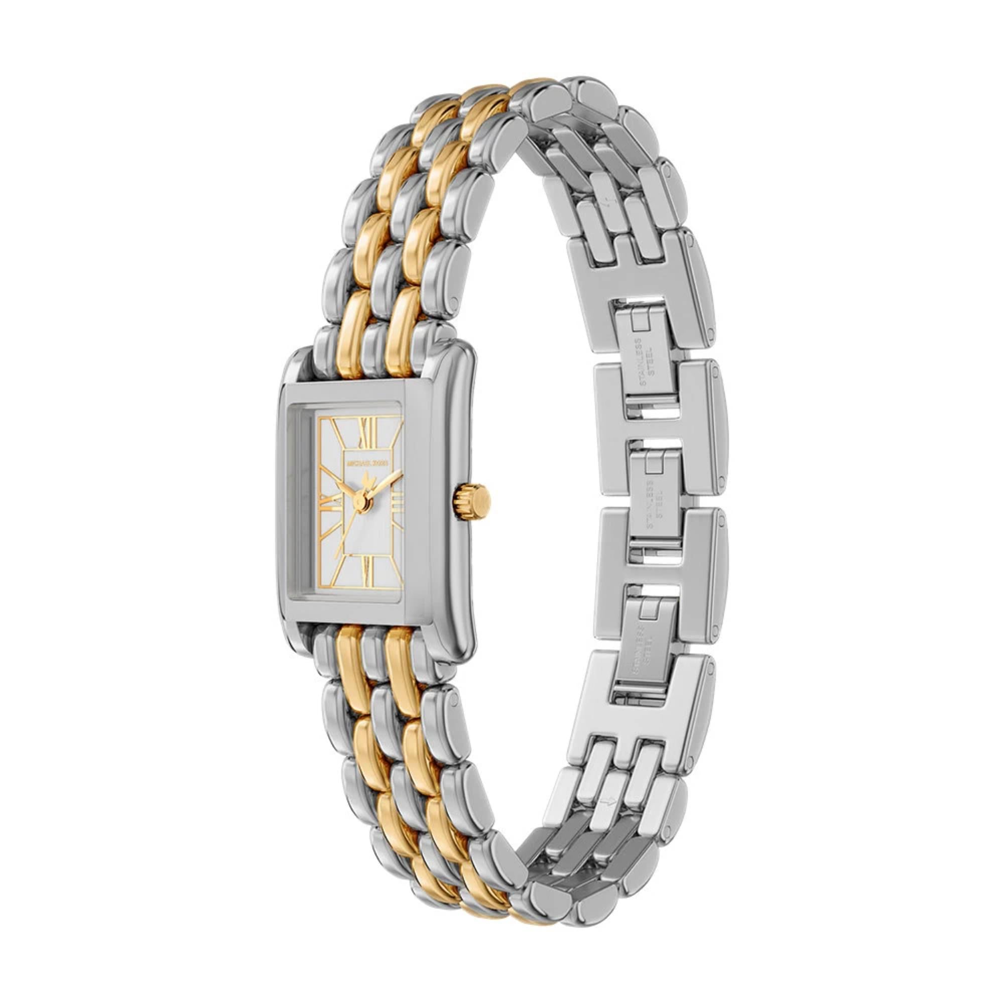Michael Kors Petite Essex White Dial Steel Strap Women's Watch MK4999