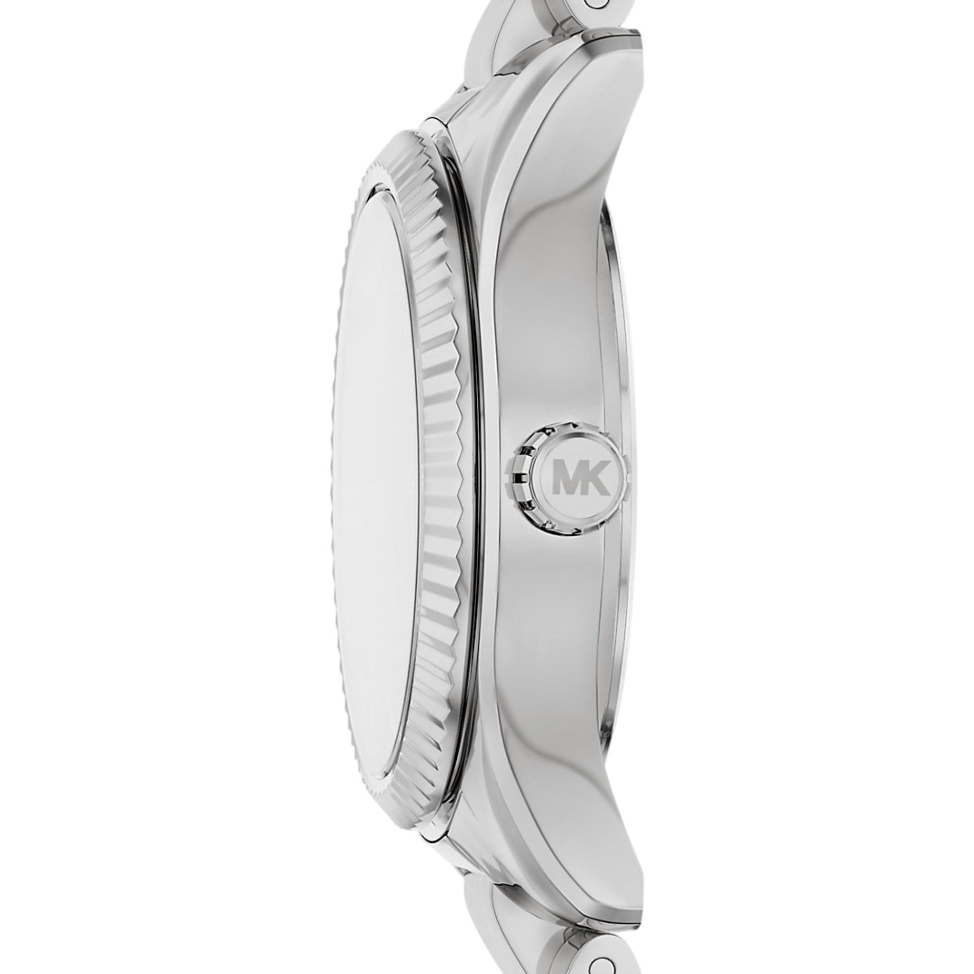 Michael Kors Petite Lexington Green Dial Steel Strap Women's Watch MK7580