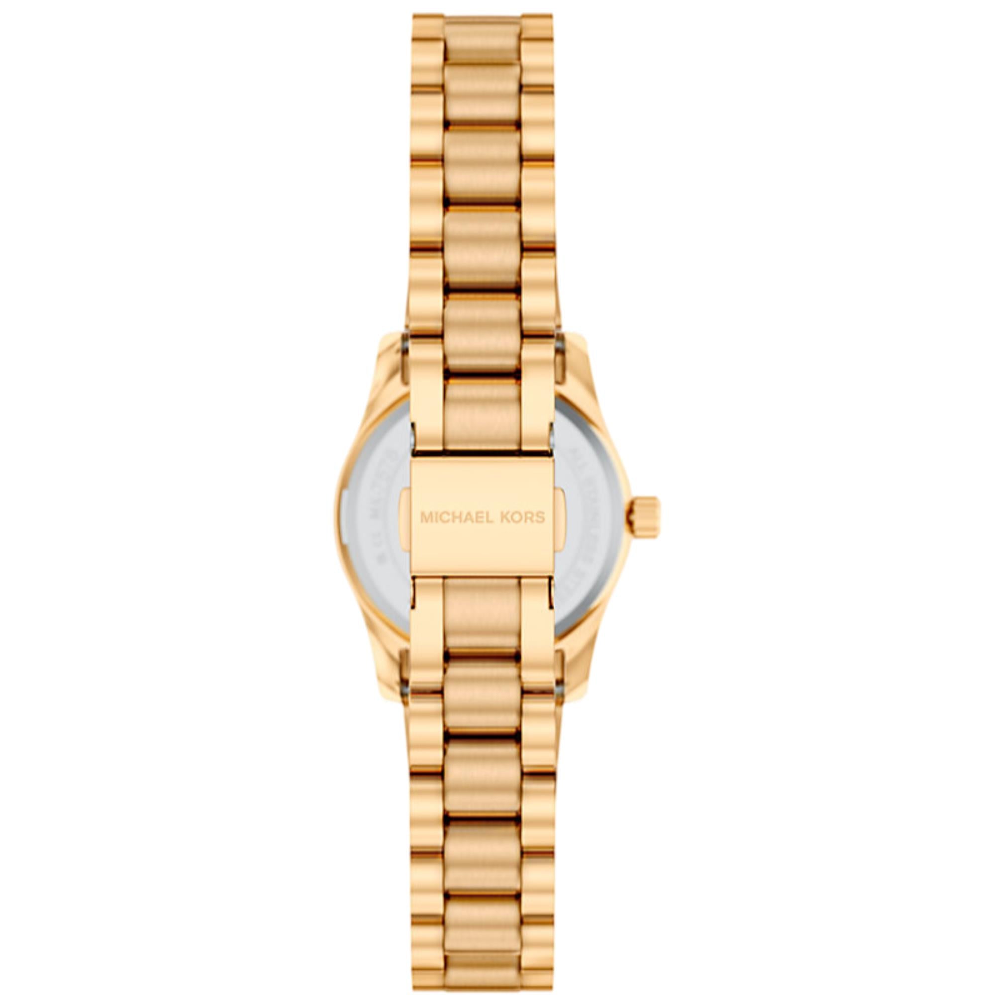 Michael Kors Lexington 26mm Brown Dial Steel Ladies Quartz Watch MK7578
