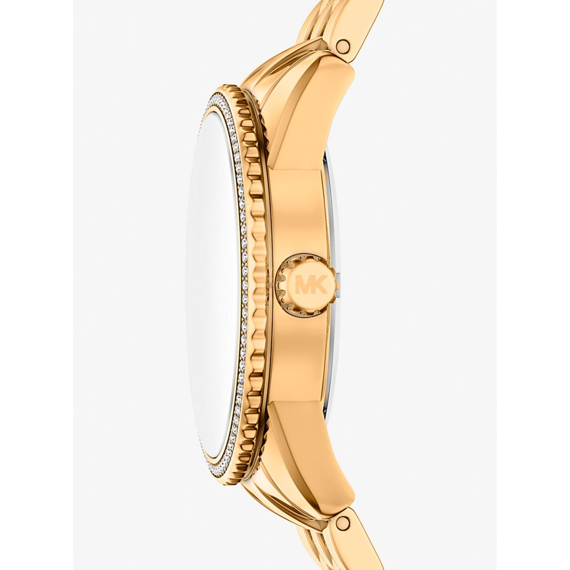 Michael Kors Bryant 35mm Brown Dial Steel Ladies Quartz Watch MK7581