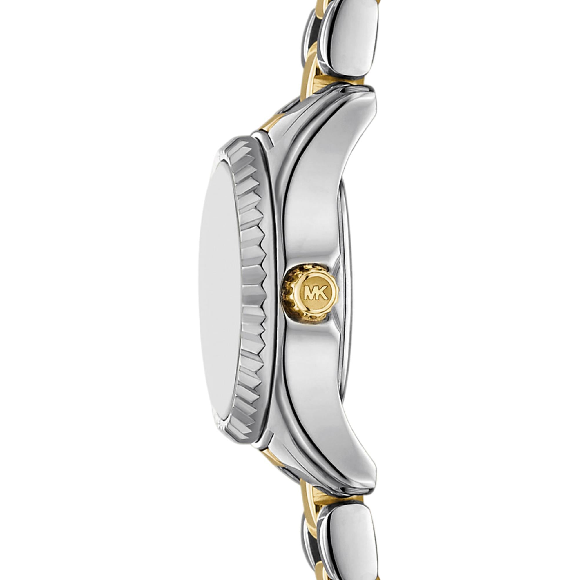 Michael Kors Lexington Pave Silver Dial Steel Strap Women's Watch MK4903