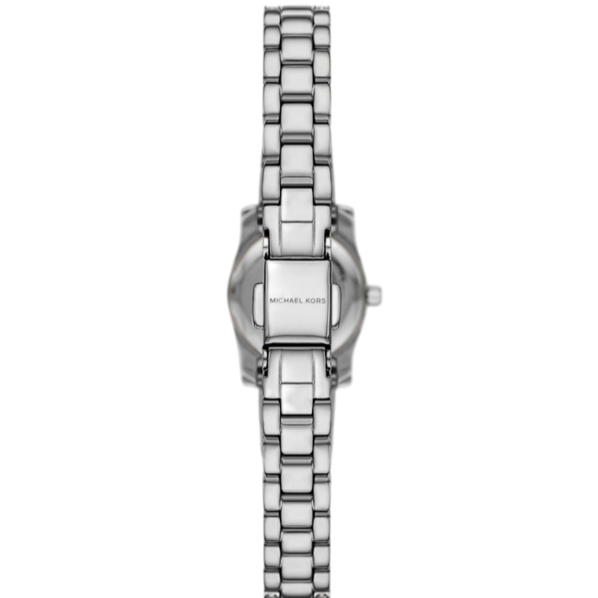 Michael Kors Lexington Pave Silver Dial Steel Strap Women's Watch MK4864