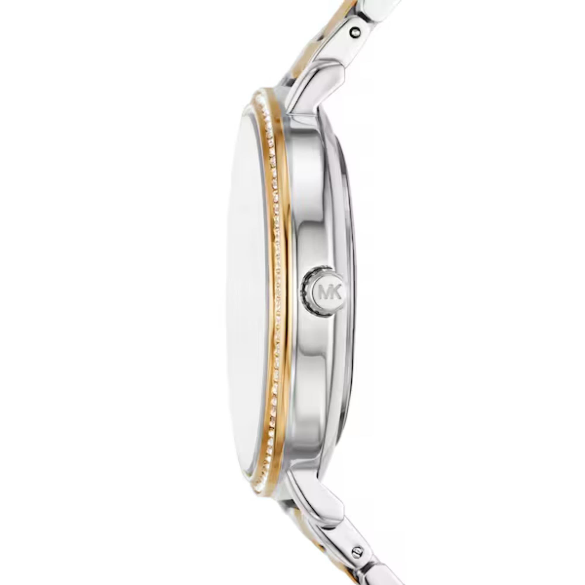 Michael Kors Pyper 38mm White Dial Steel Ladies Quartz Watch MK4918
