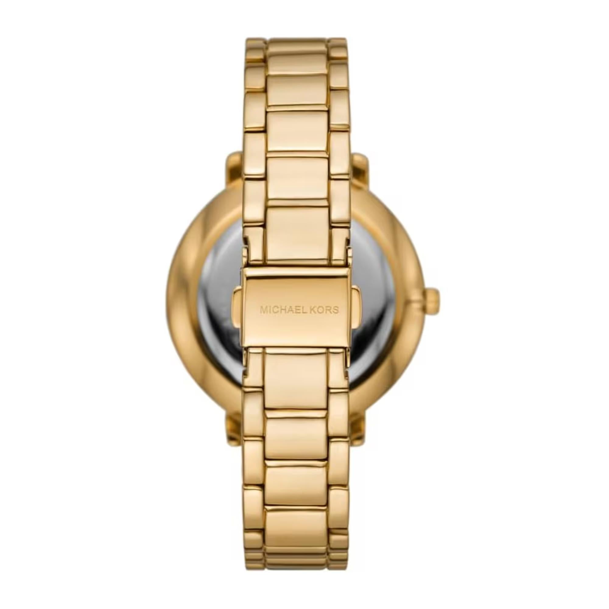 Michael Kors Pyper 38mm Black Dial Steel Ladies Quartz Watch MK4916