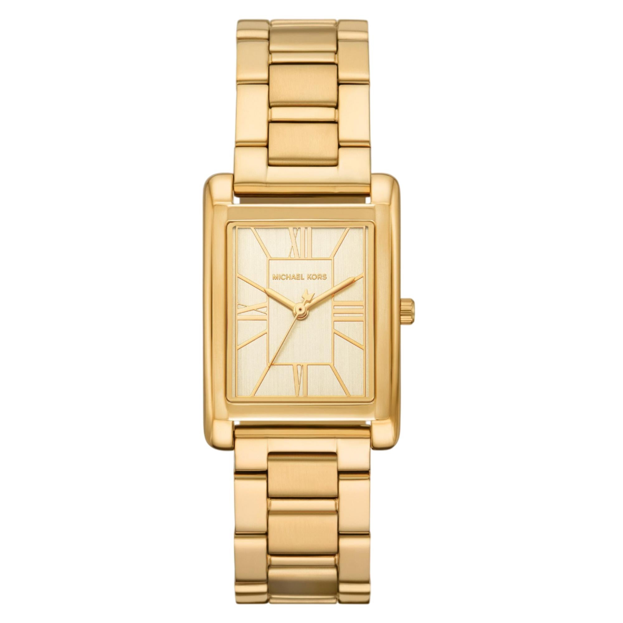 Michael Kors Essex Quartz Gold Dial Steel Strap Women's Watch MK4904