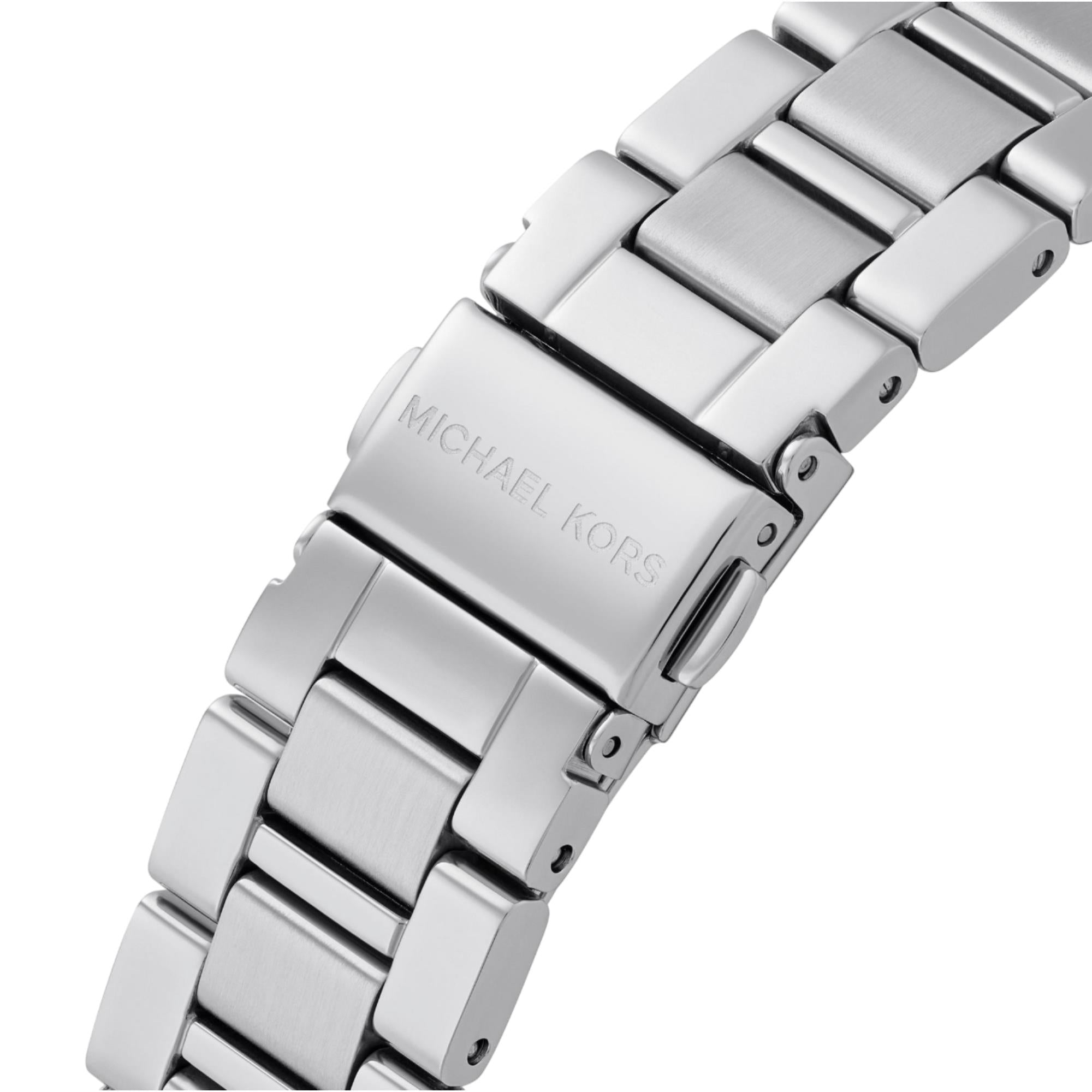 Michael Kors Essex 36.5mm Silver Dial Steel Ladies Quartz Watch MK4906