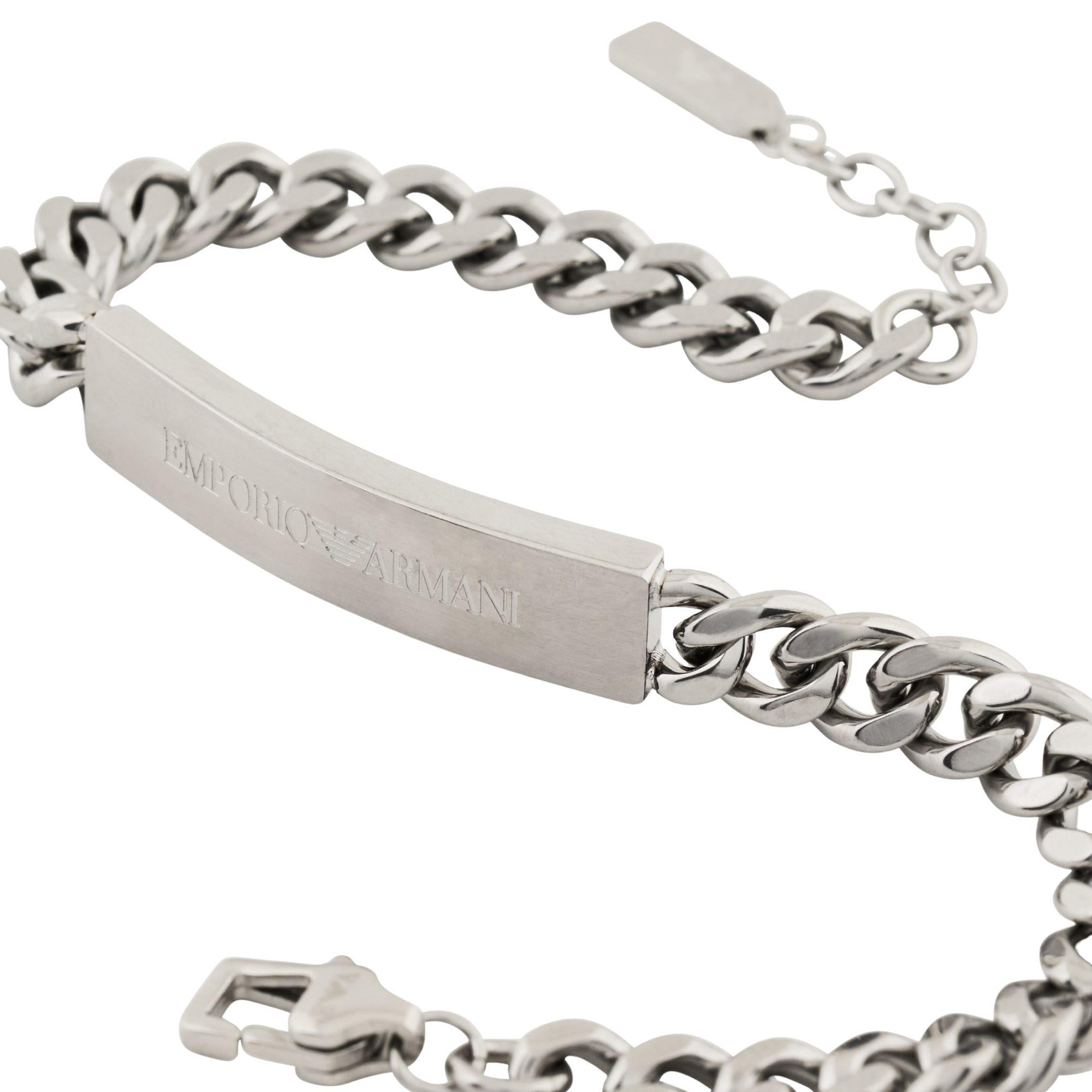 Emporio Armani Stainless Steel ID Men's Bracelet EGS3304040