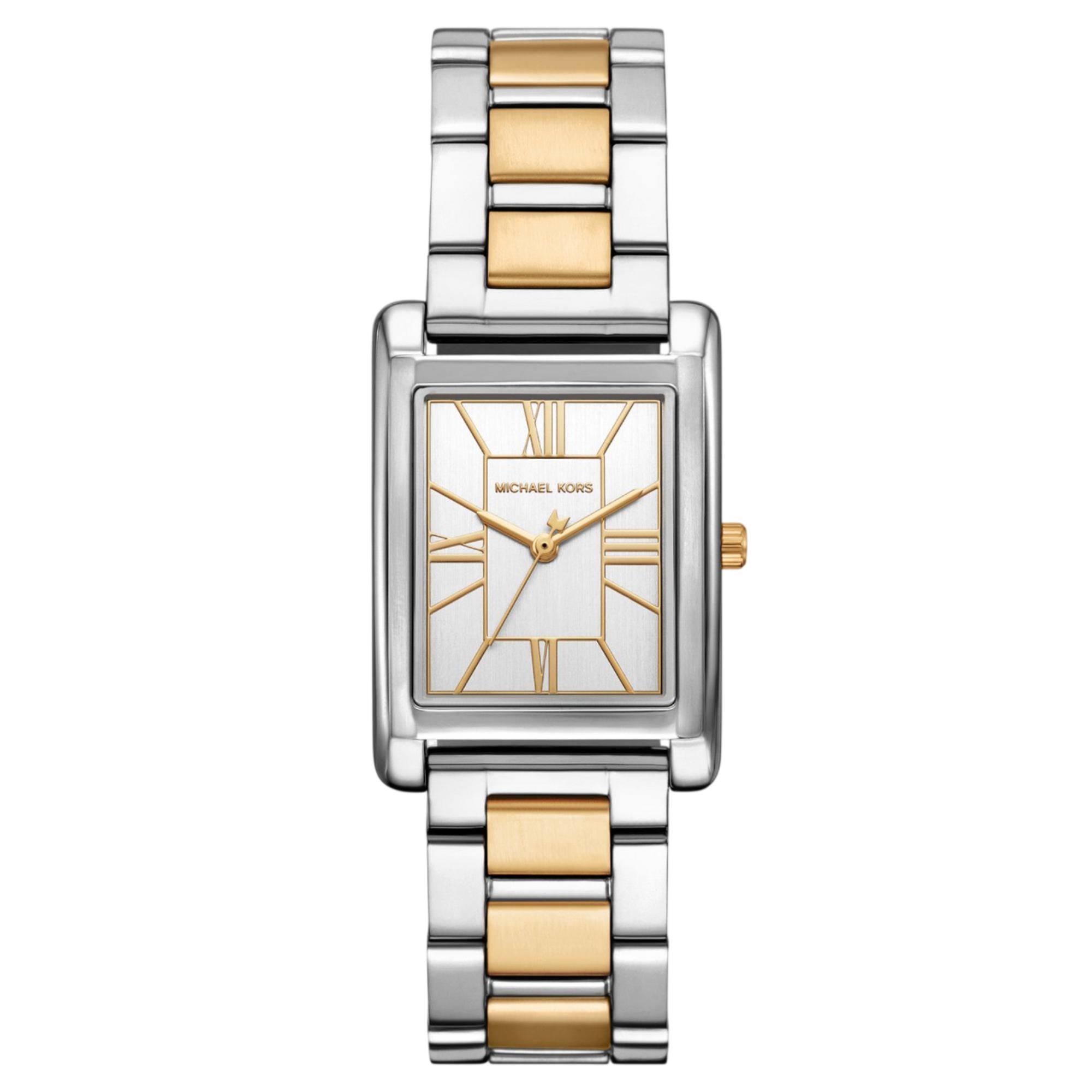 Michael Kors Essex 26mm Silver Dial Steel Ladies Quartz Watch MK4967