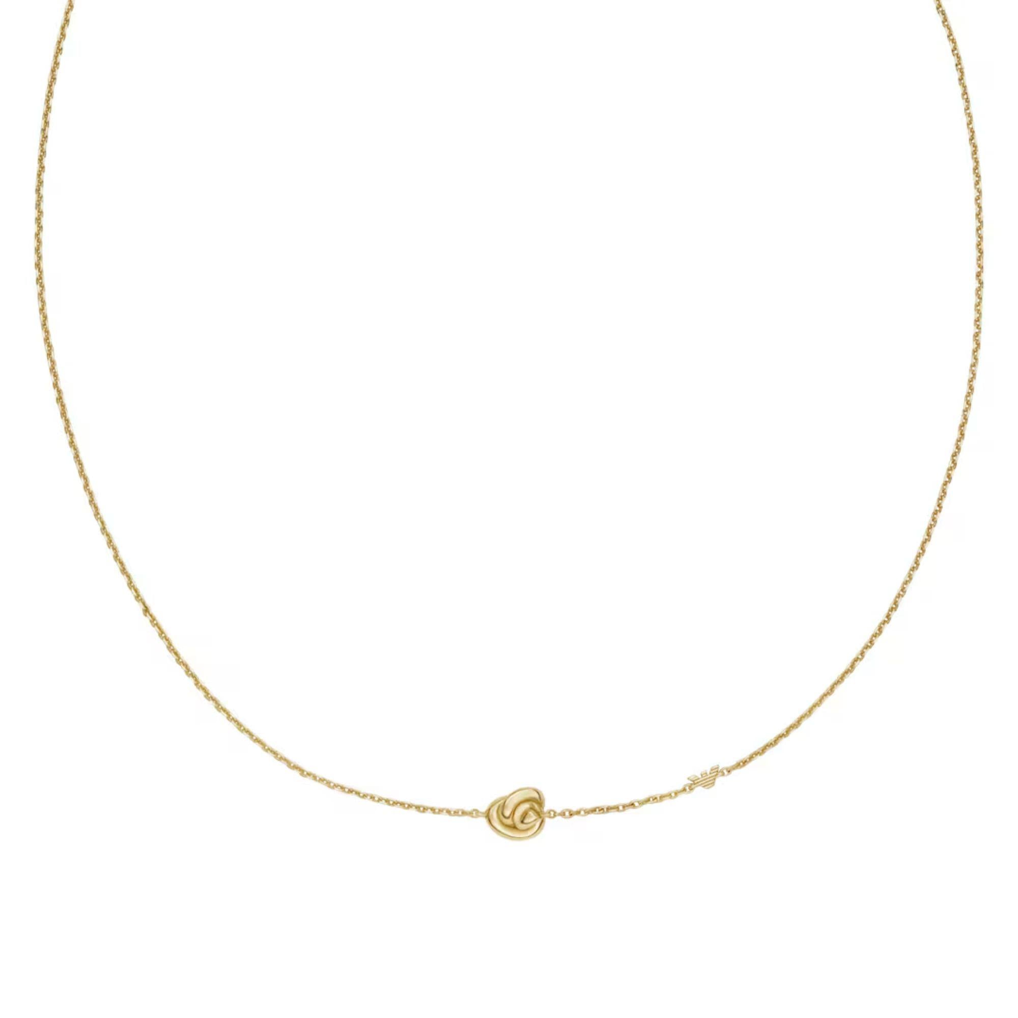 Emporio Armani Paramour Gold Tone Knot Women's Necklace EG3636710