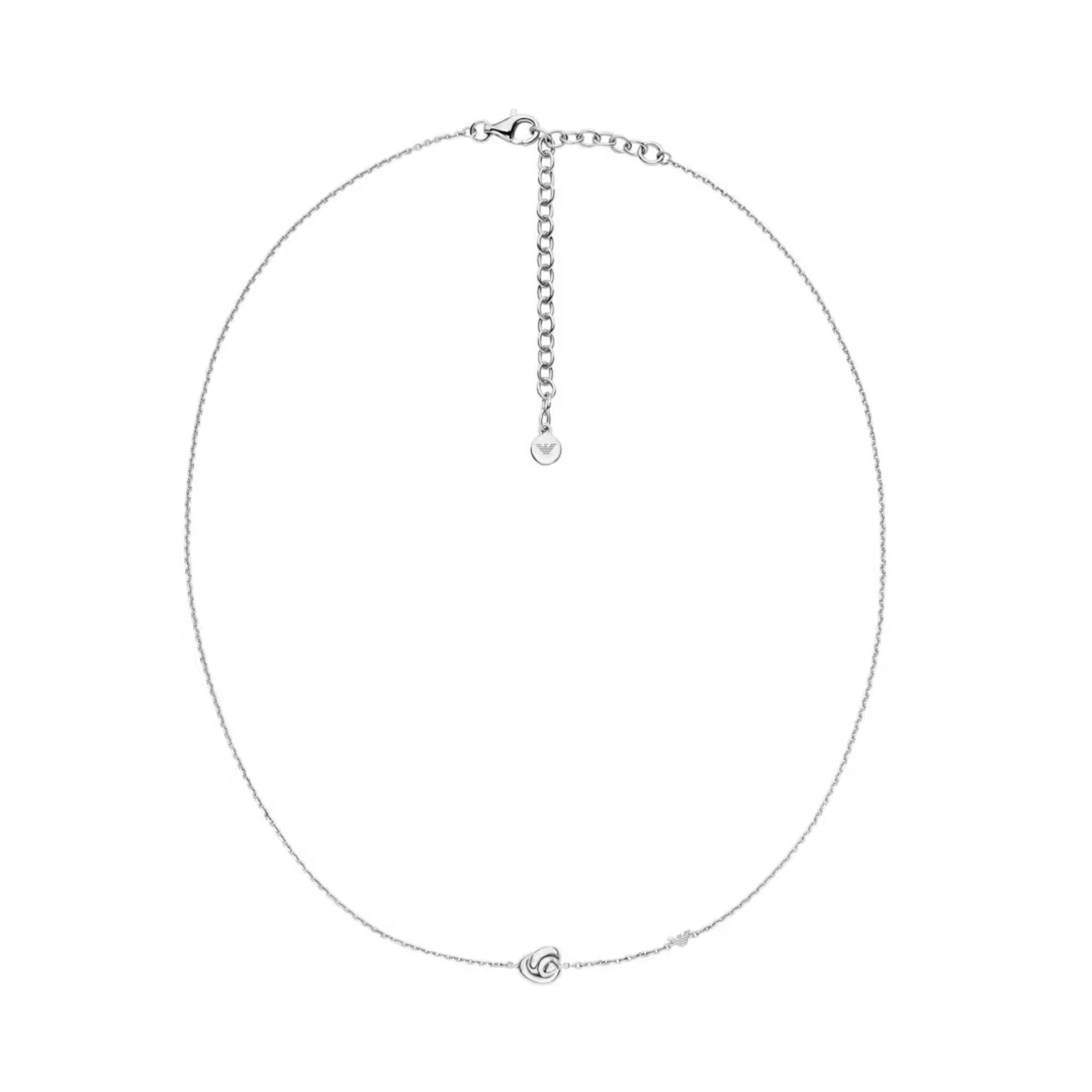 Emporio Armani Paramour Sterling Silver Knot Women's Necklace EG3642040
