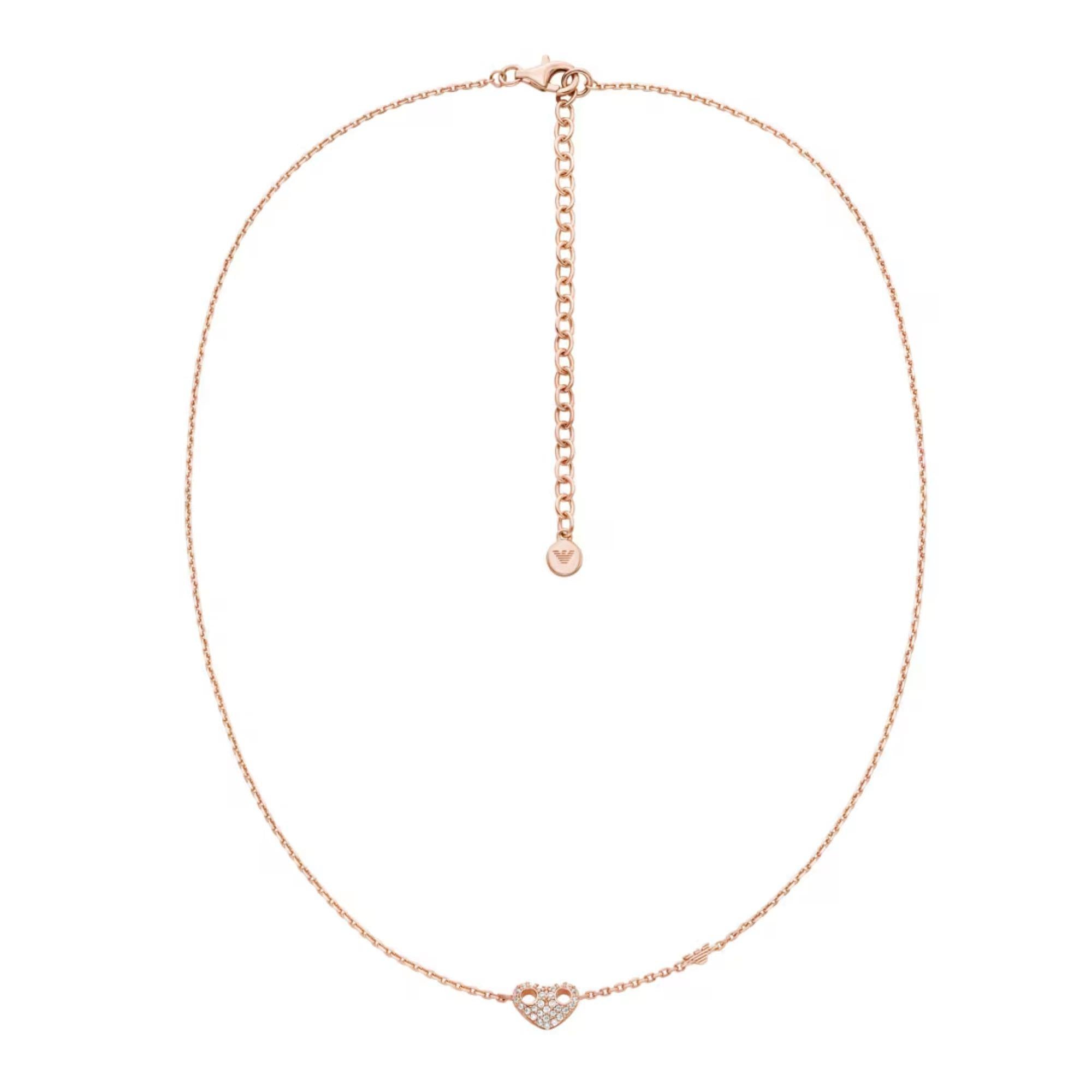 Emporio Armani Sentimental Marina's Love Sterling Silver Women's Necklace EG3648221