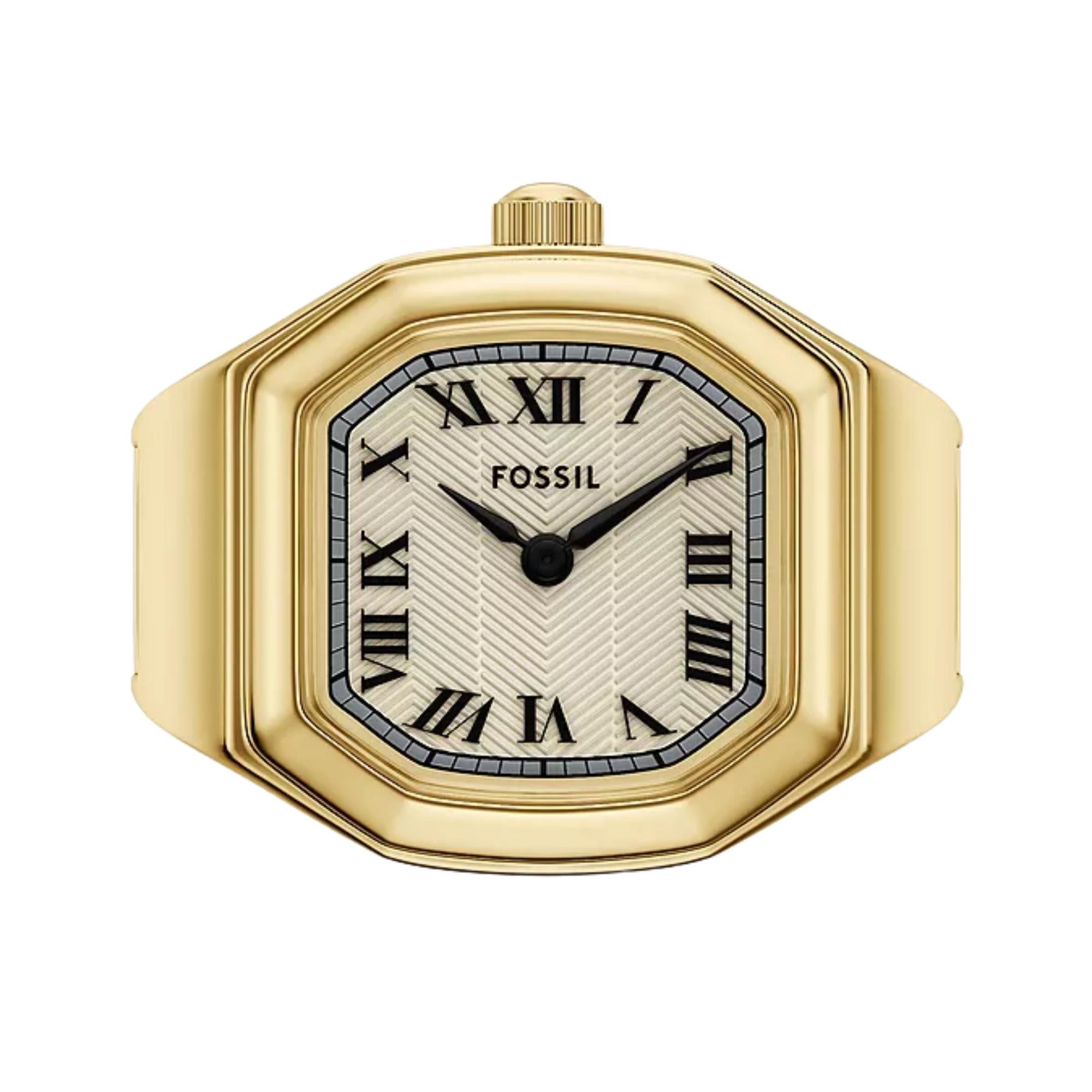 Fossil Harlow Ring Two-Hand Gold-Tone Cream Dial Steel strap Women's Watch ES5446