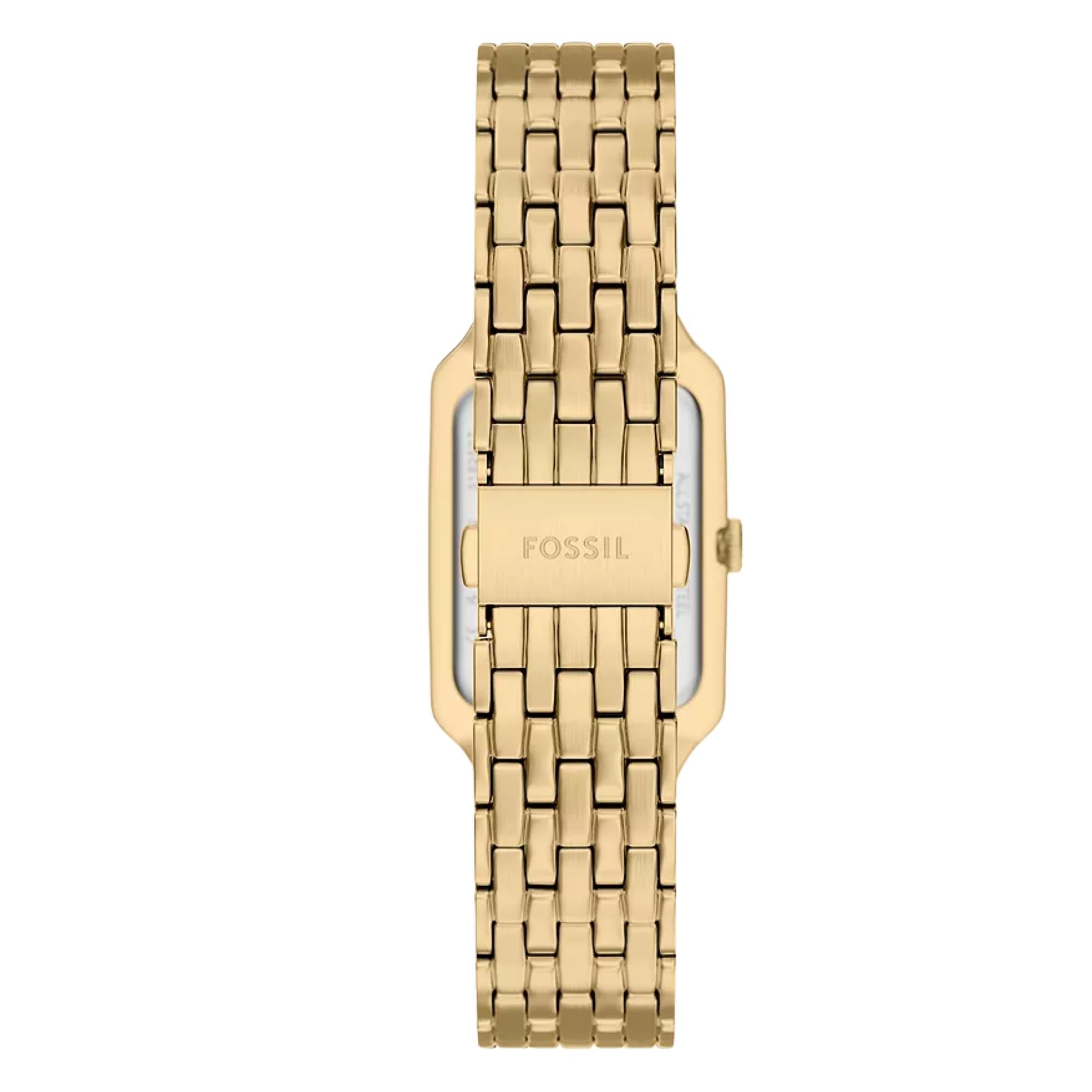 Fossil Raquel Three-Hand Quartz Green Dial Steel Strap Women's Watch ES5452