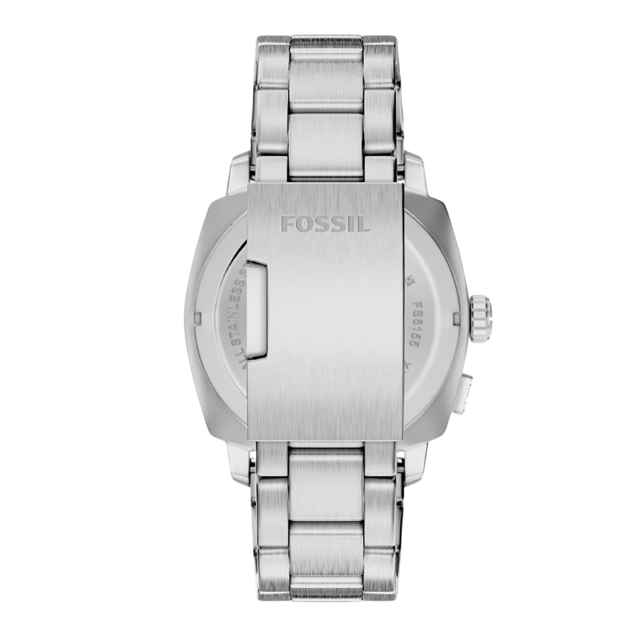 Fossil Machine Big Tic Digi-Analogue Black Dial Steel Watch FS6155