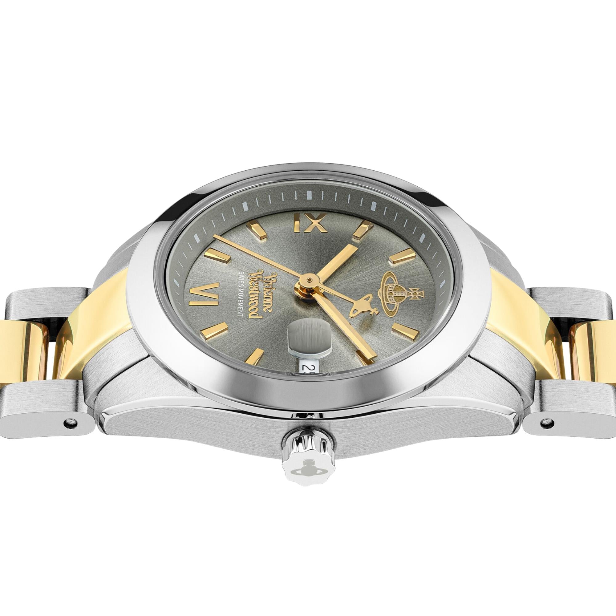 Vivienne Westwood Fenchurch Quartz Grey Dial Steel Strap Women's Watch VV292GYSG