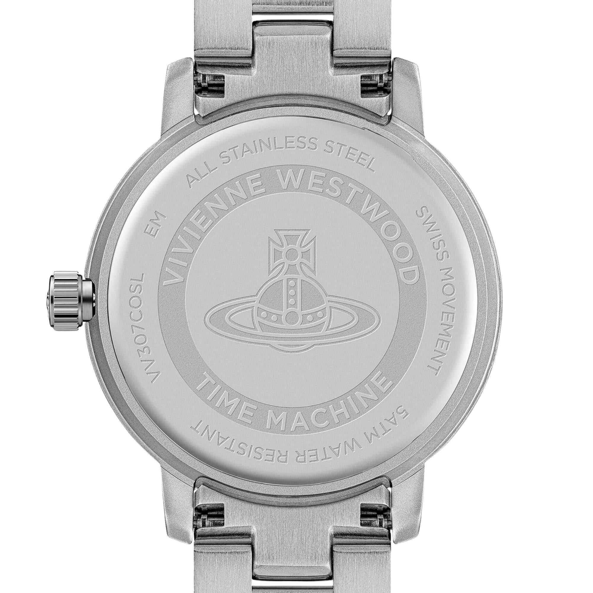 Vivienne Westwood Dulwich Quartz Pink Dial Steel Strap Women's Watch VV307COSL