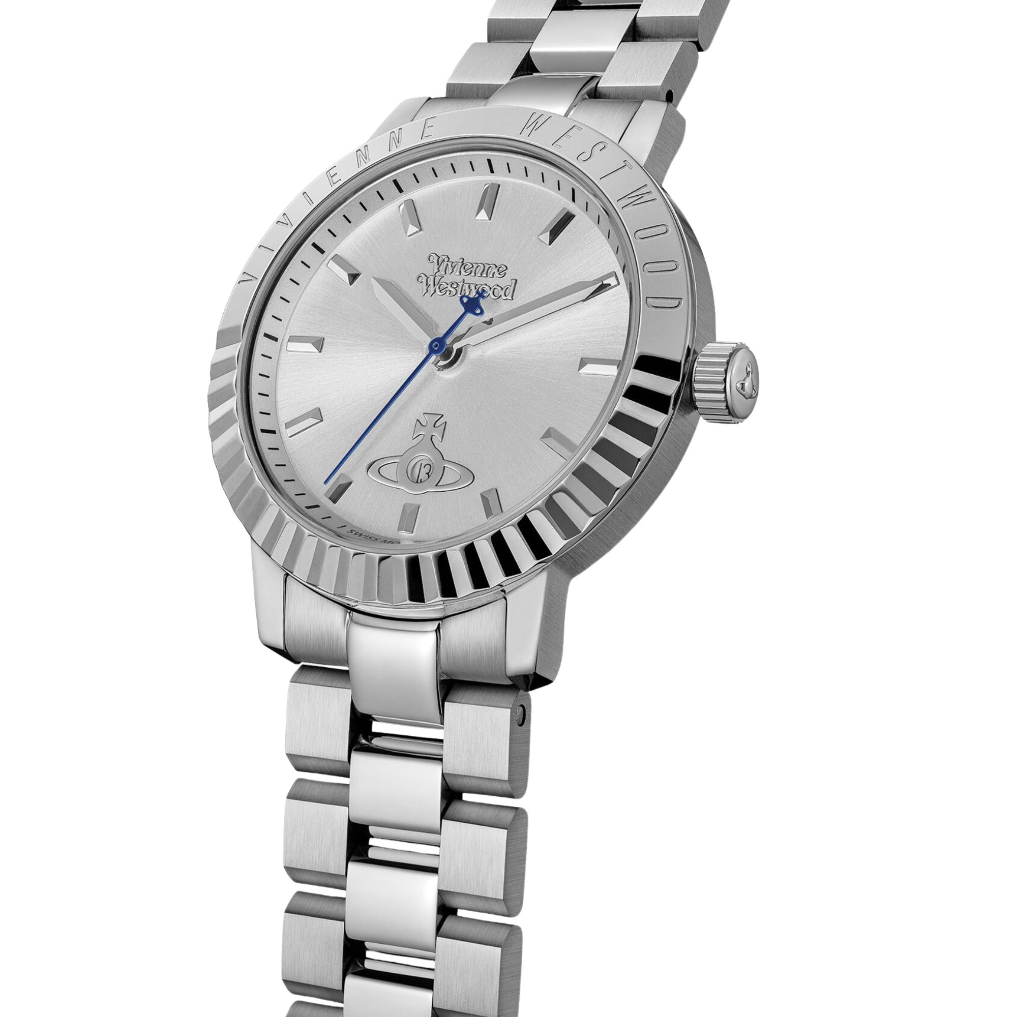 Vivienne Westwood Dulwich Quartz Silver Dial Steel Strap Unisex Watch VV307SLSL