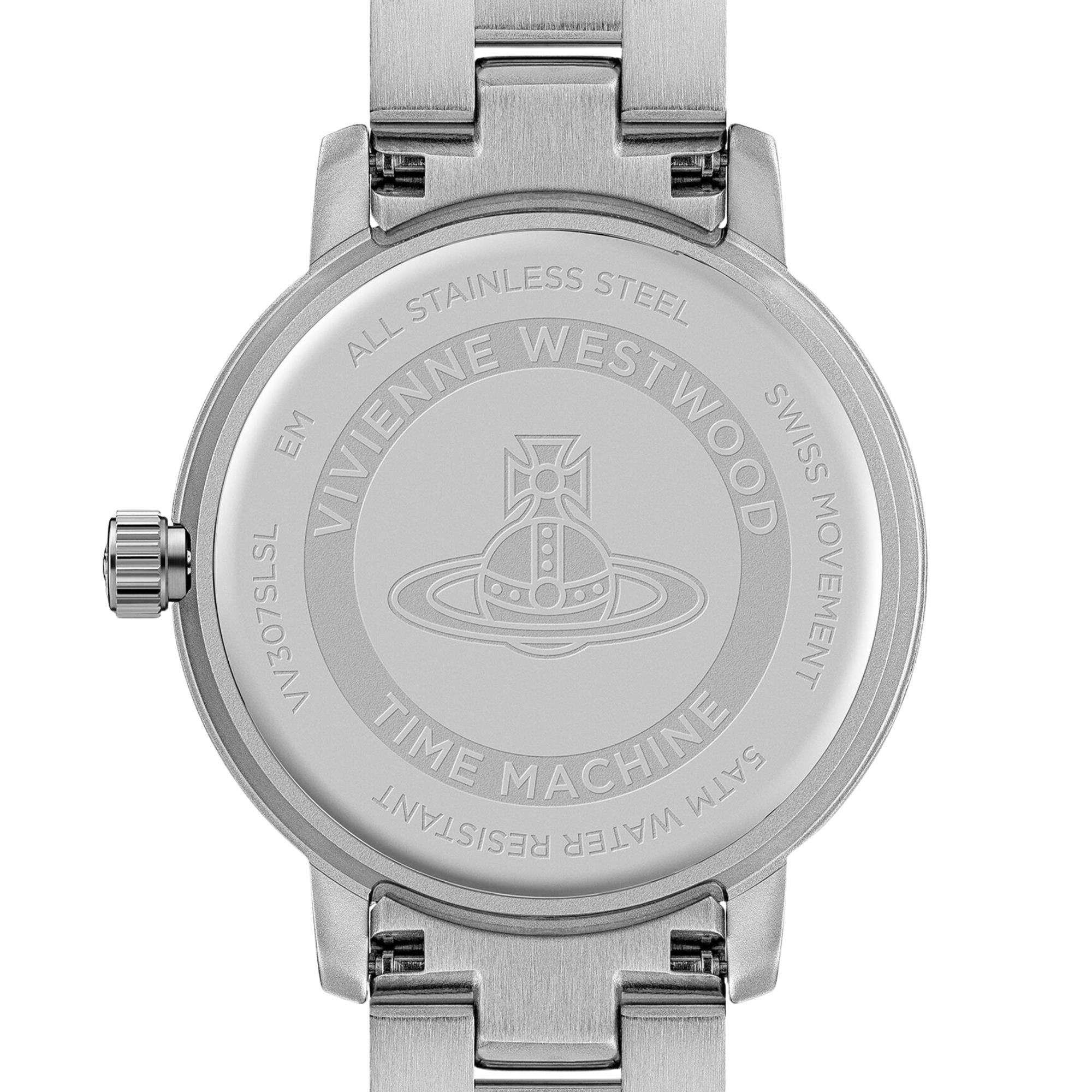 Vivienne Westwood Dulwich Quartz Silver Dial Steel Strap Unisex Watch VV307SLSL