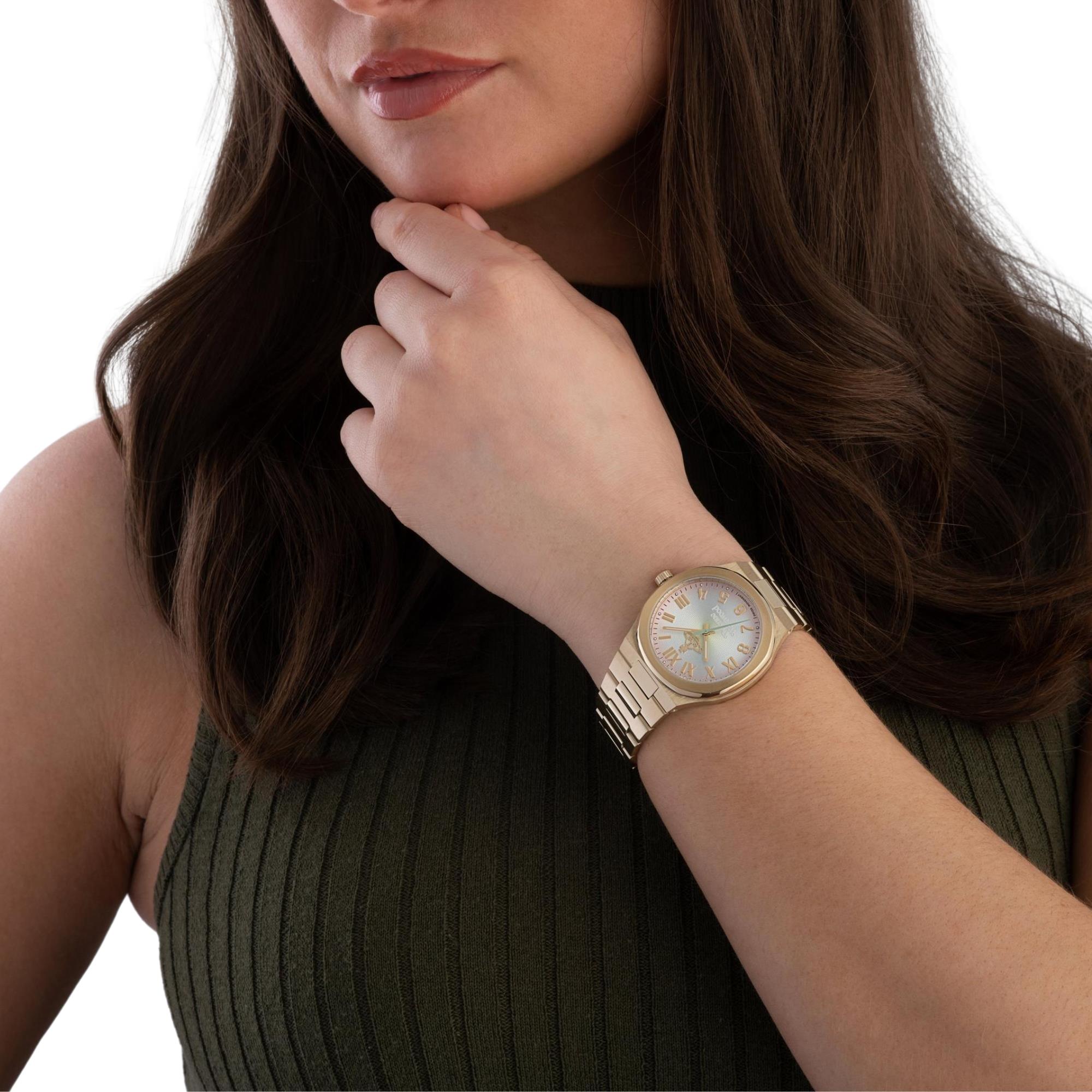 Vivienne Westwood Merton Quartz Silver Dial Steel Strap Women's Watch VV318MTGD