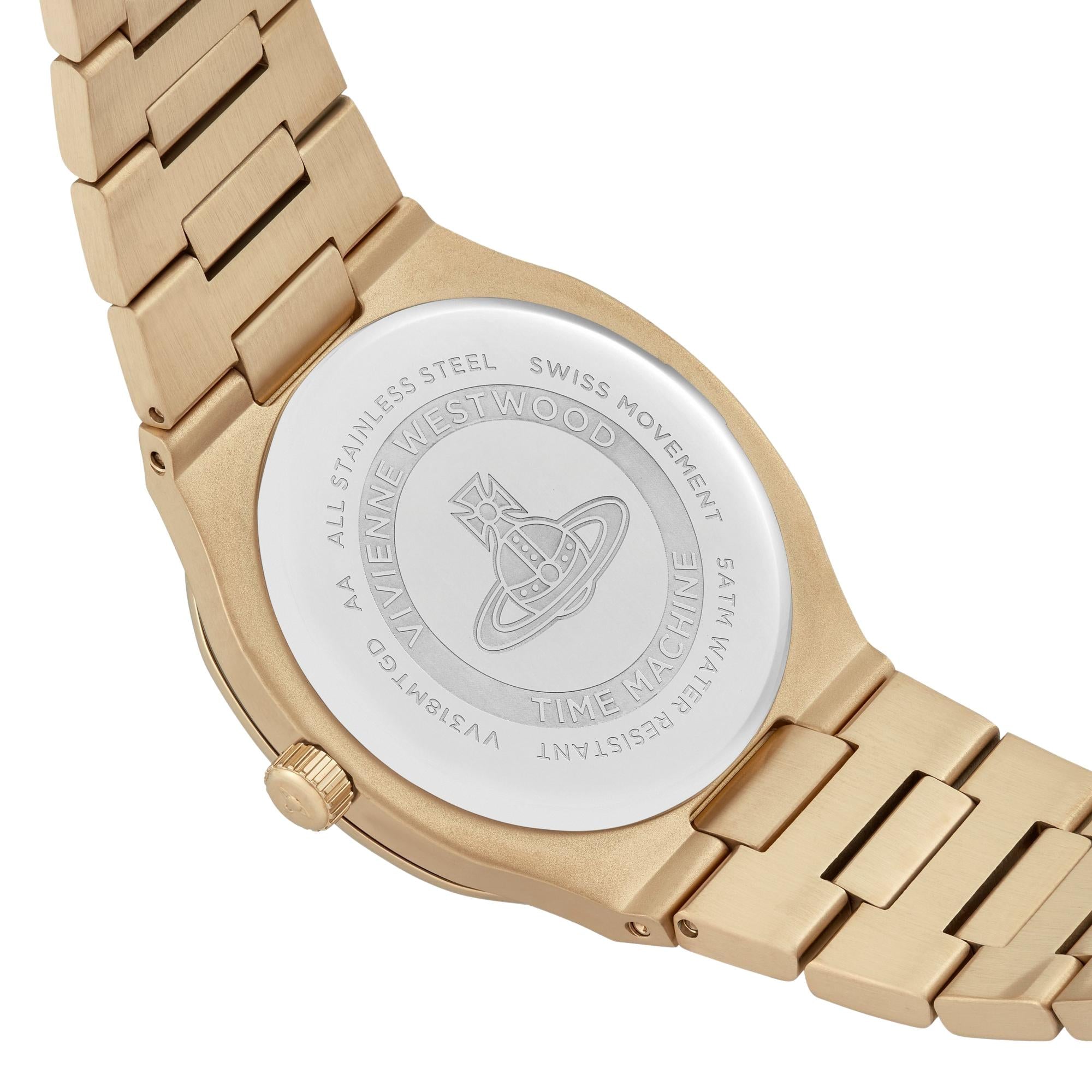 Vivienne Westwood Merton Quartz Silver Dial Steel Strap Women's Watch VV318MTGD