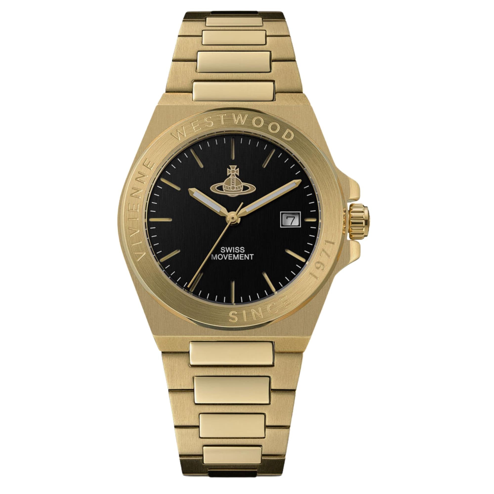 Vivienne Westwood Hanwell Quartz Black Dial Watch VV335BKGD