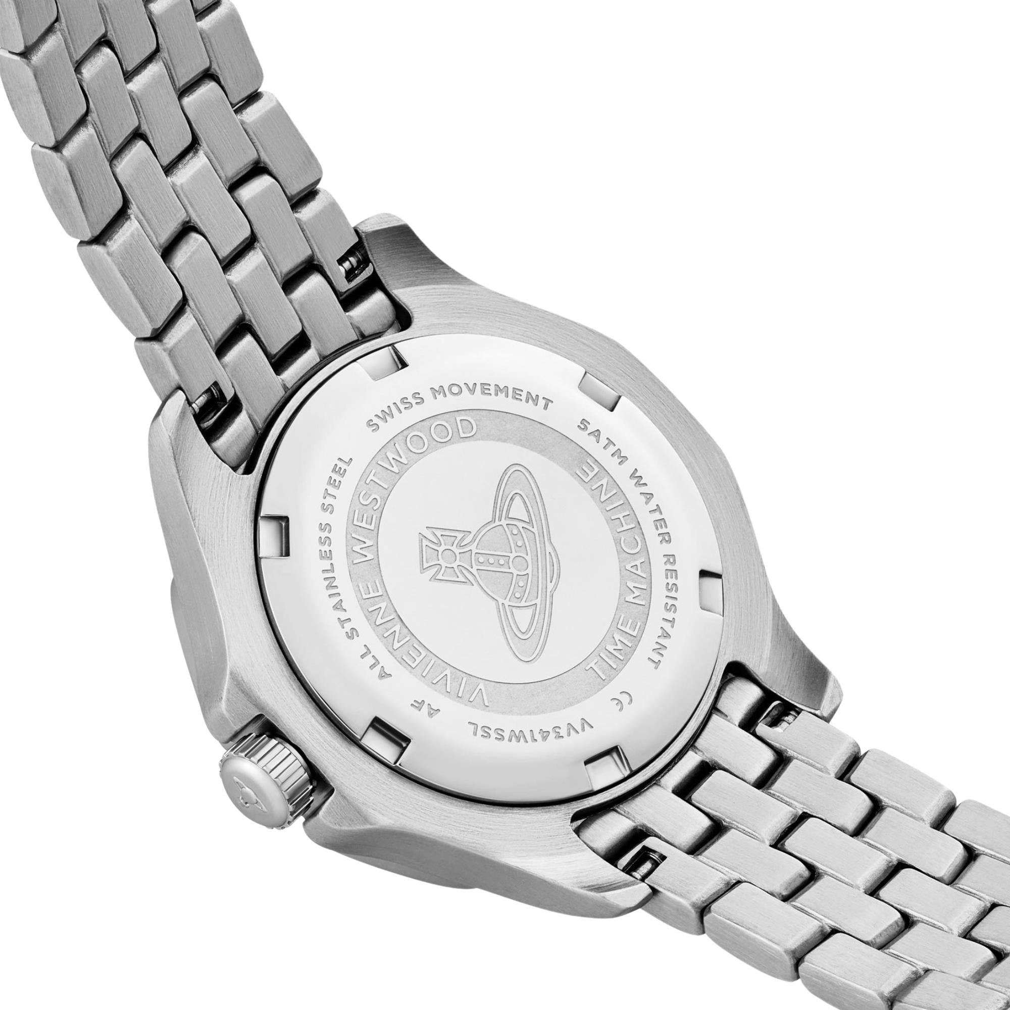 Vivienne Westwood The Brompton Silver Dial Steel Strap Women's Watch VV341WSSL