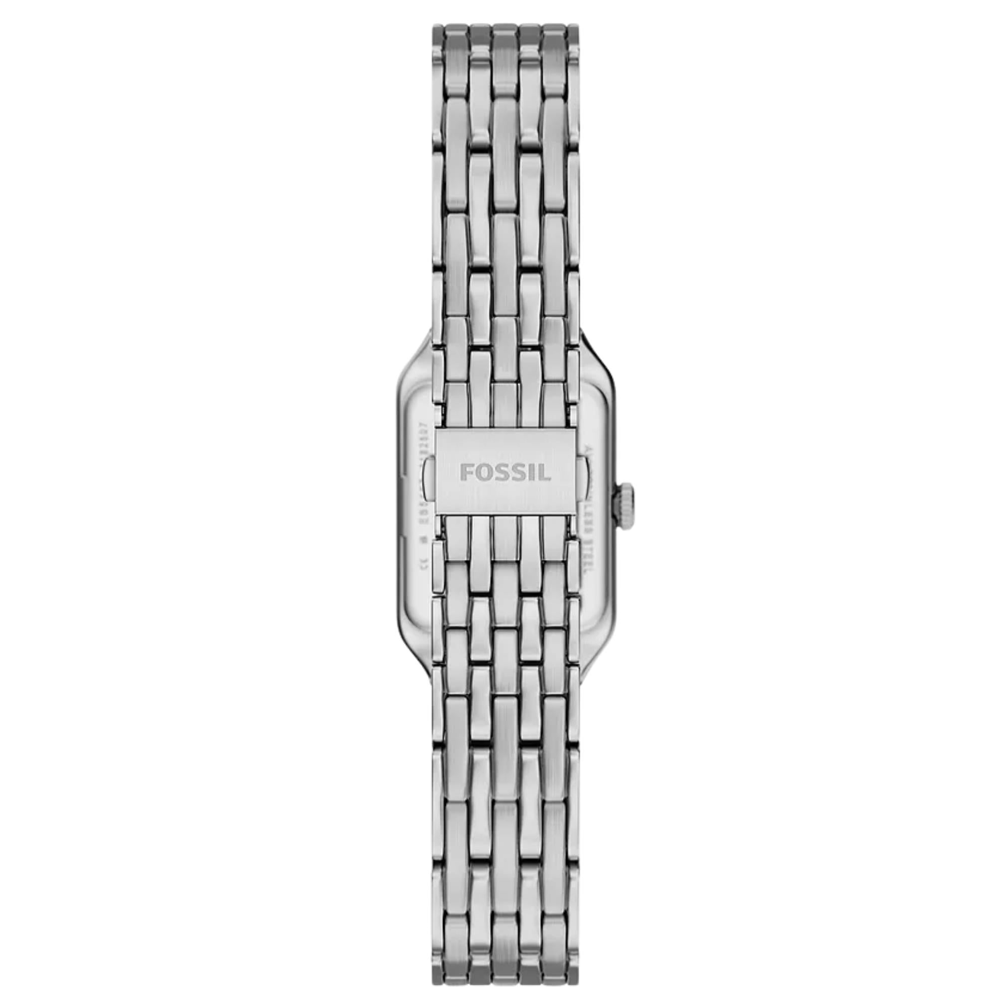 Fossil Raquel 18mm White Dial Steel Ladies Quartz Watch ES5469