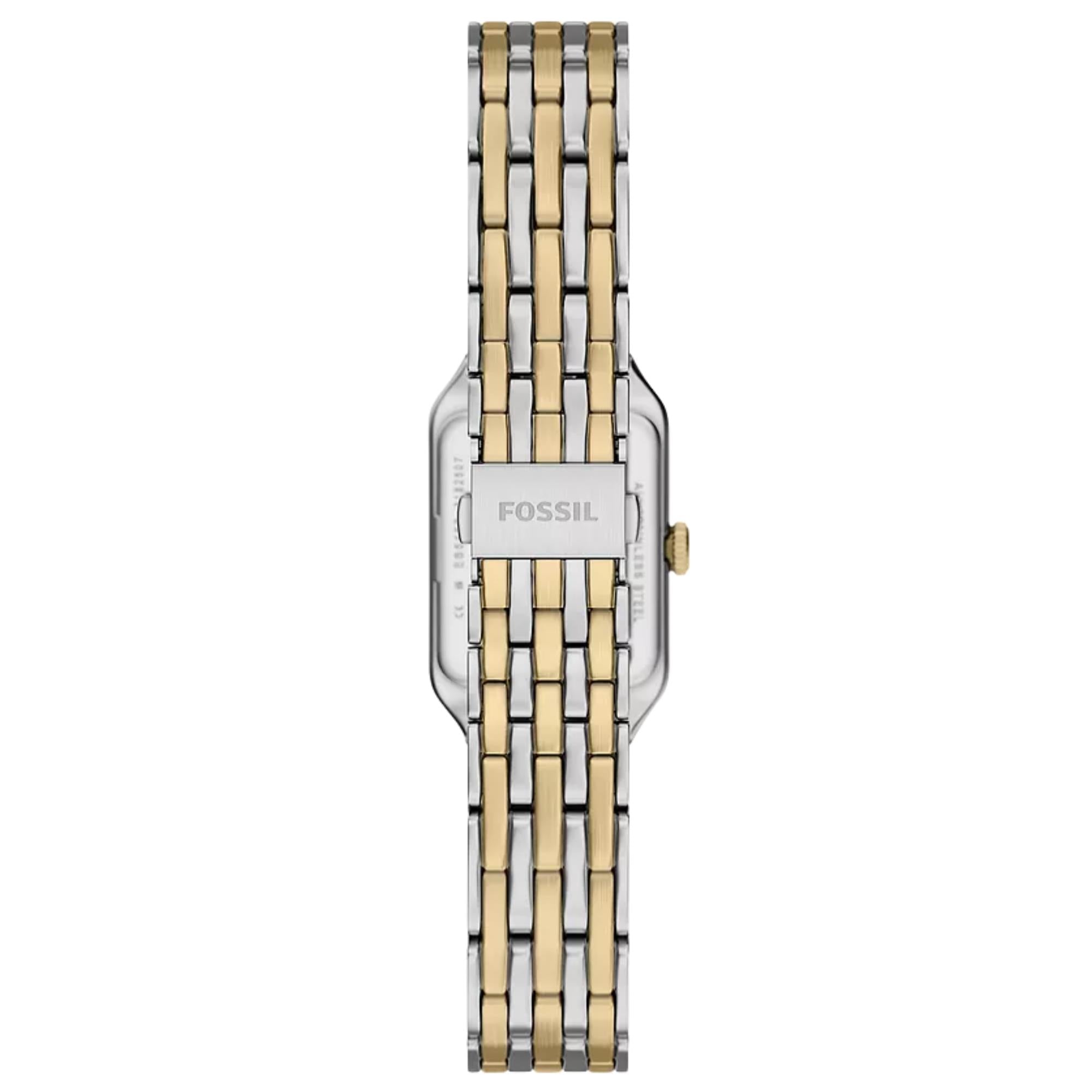 Fossil Raquel 18mm White Dial Steel Ladies Quartz Watch ES5468