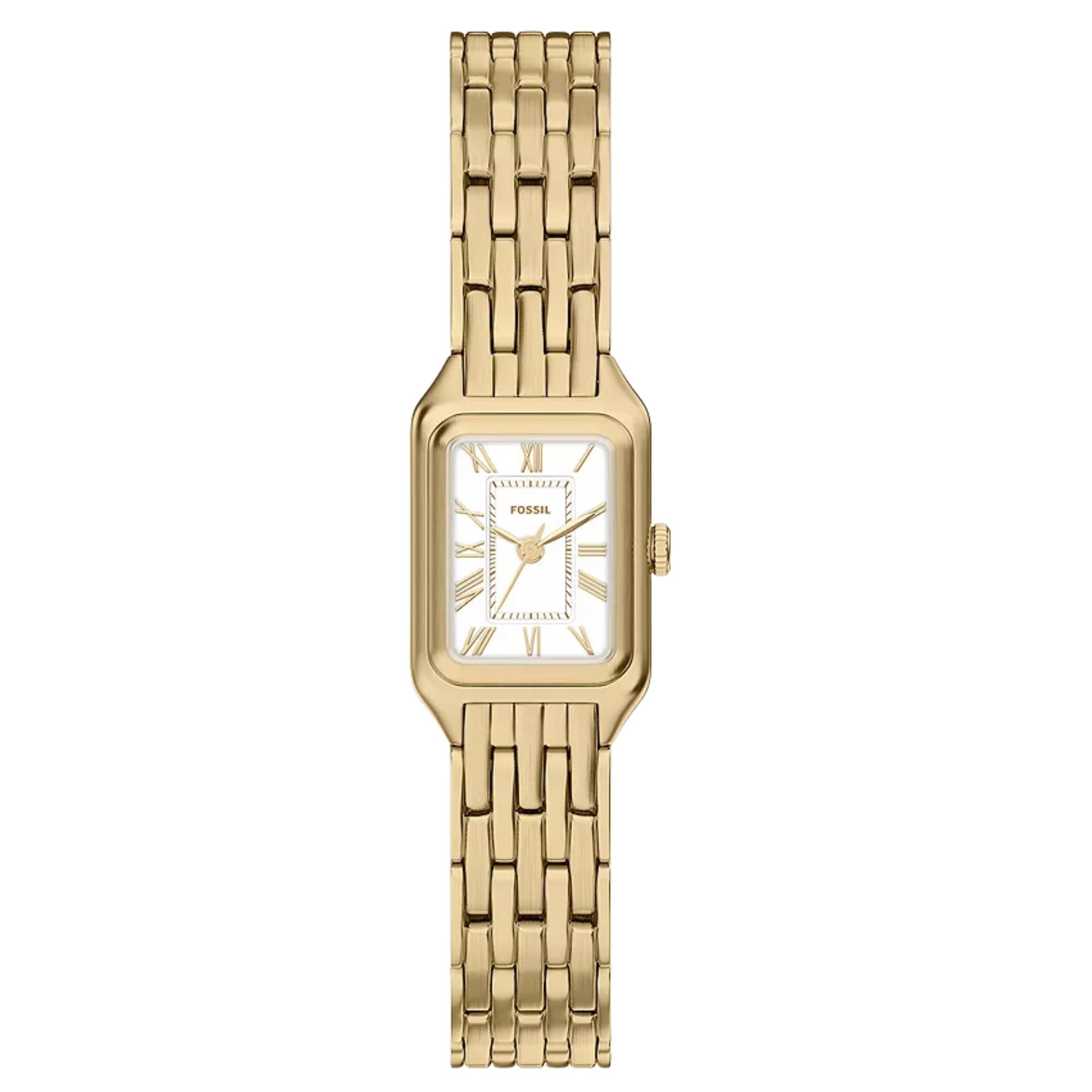 Fossil Raquel 18mm White Dial Steel Ladies Quartz Watch ES5467