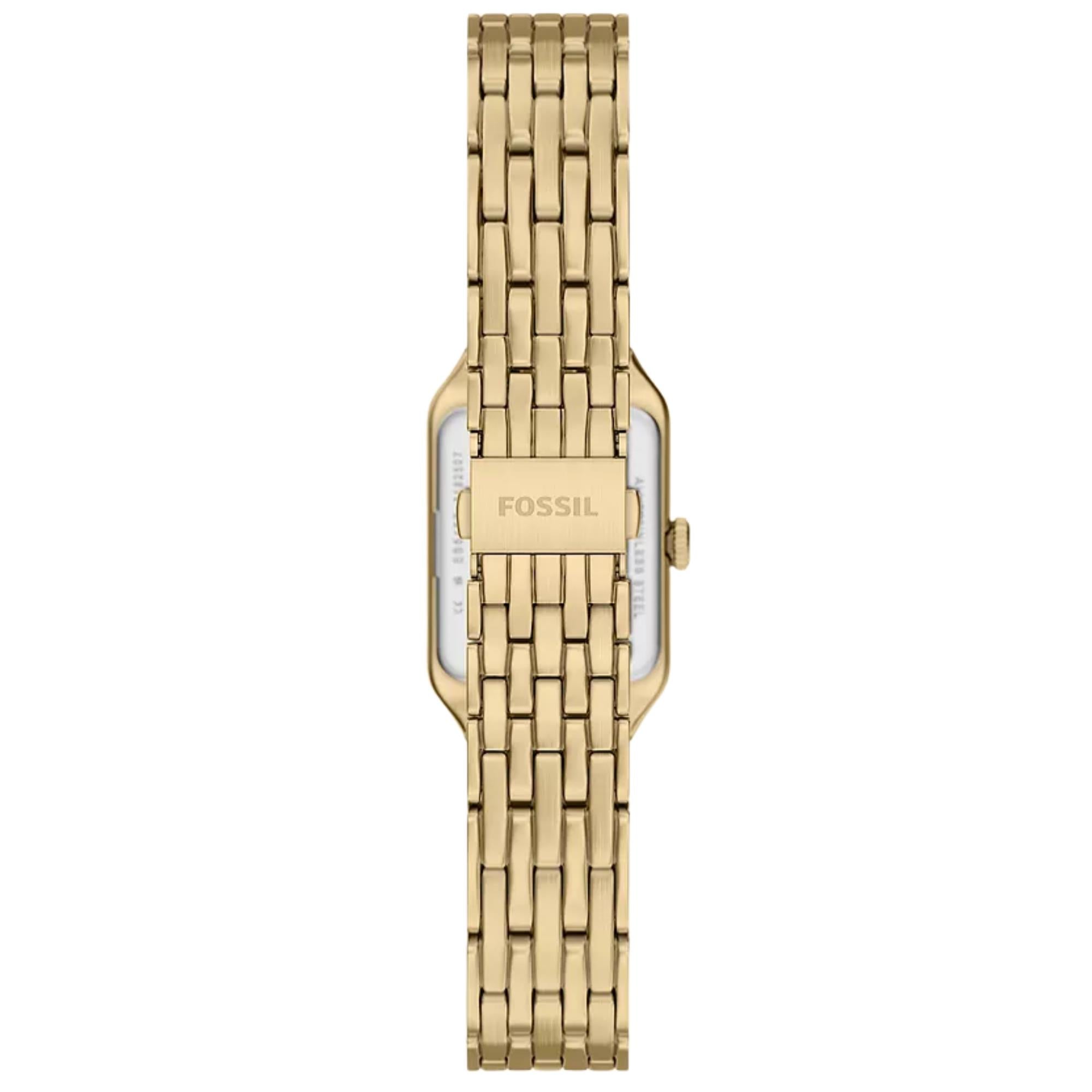 Fossil Raquel 18mm White Dial Steel Ladies Quartz Watch ES5467