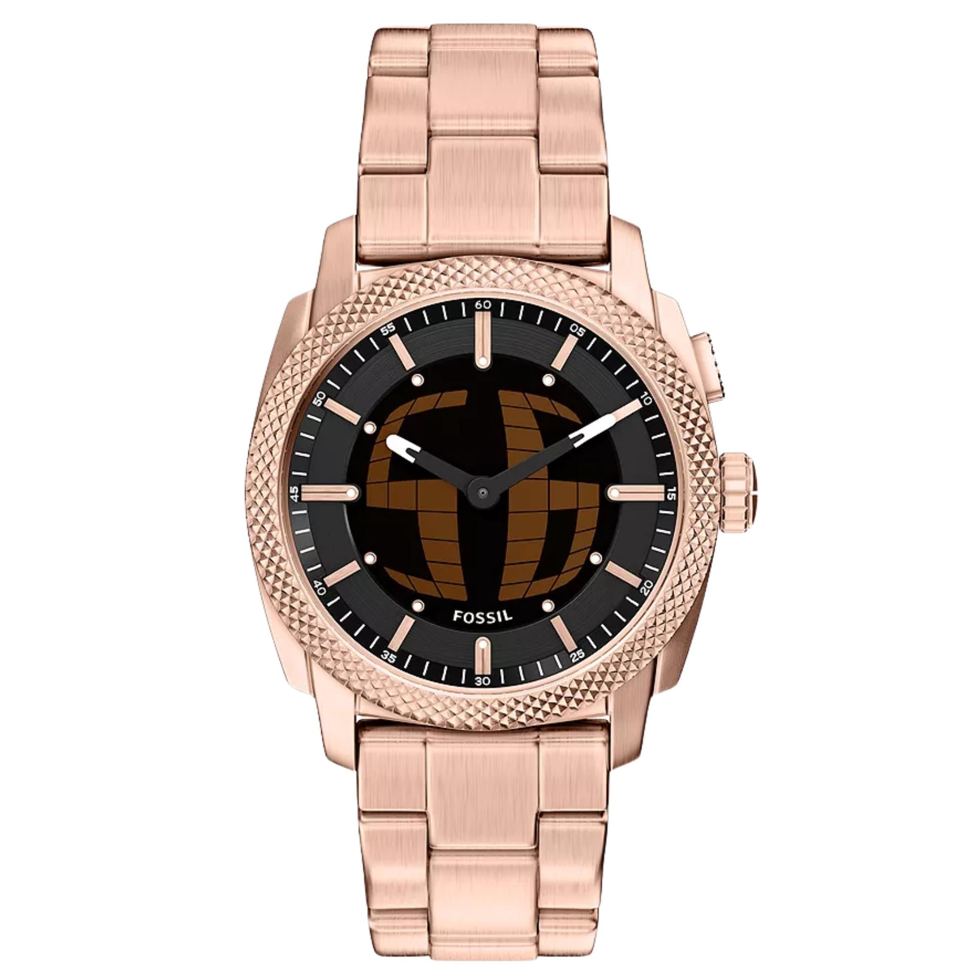 Fossil Y2K Big Tic 40mm Silver Steel Mens Watch LE1230