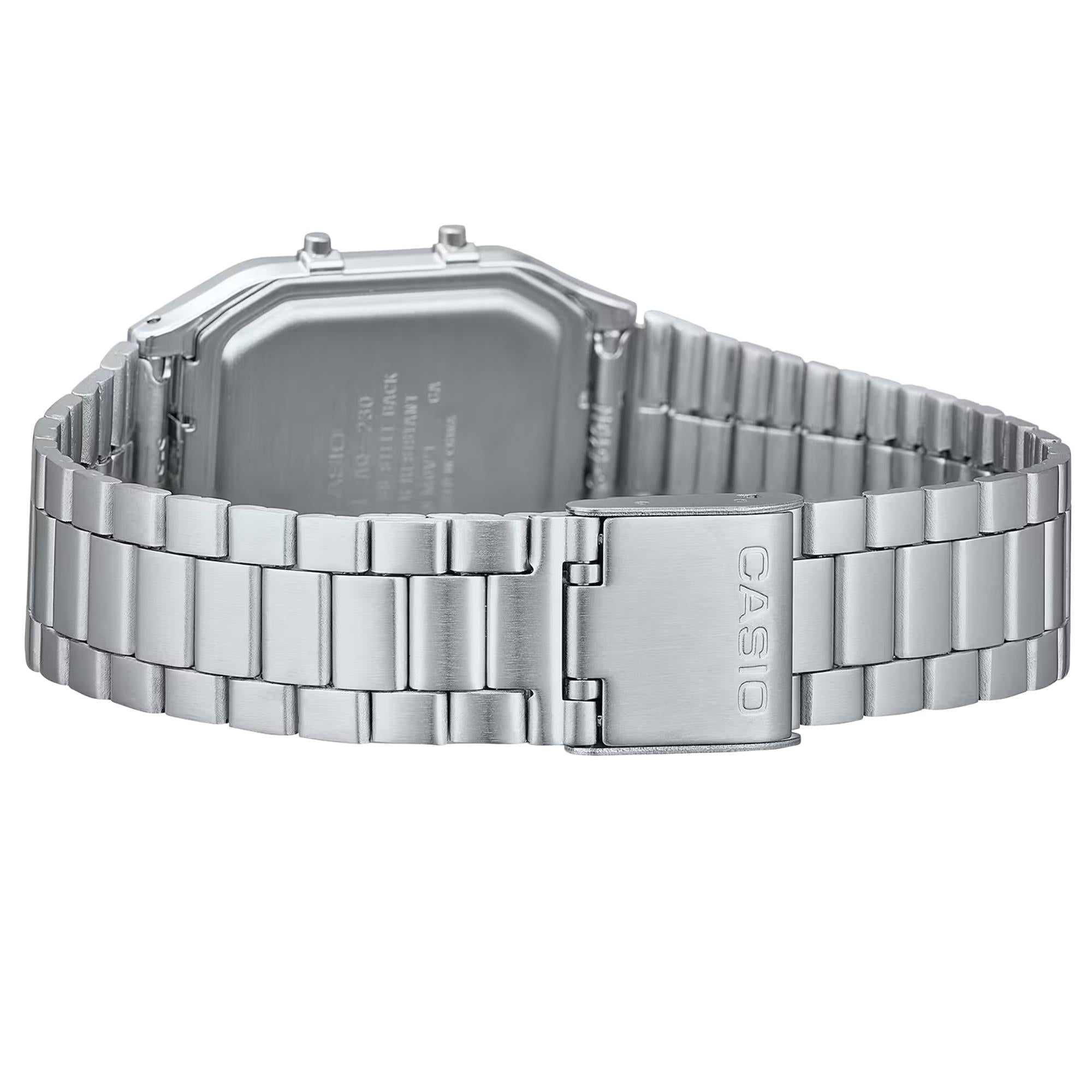 Casio Vintage Quartz Silver Dial Steel Strap Watch AQ-230A-7AMQYES