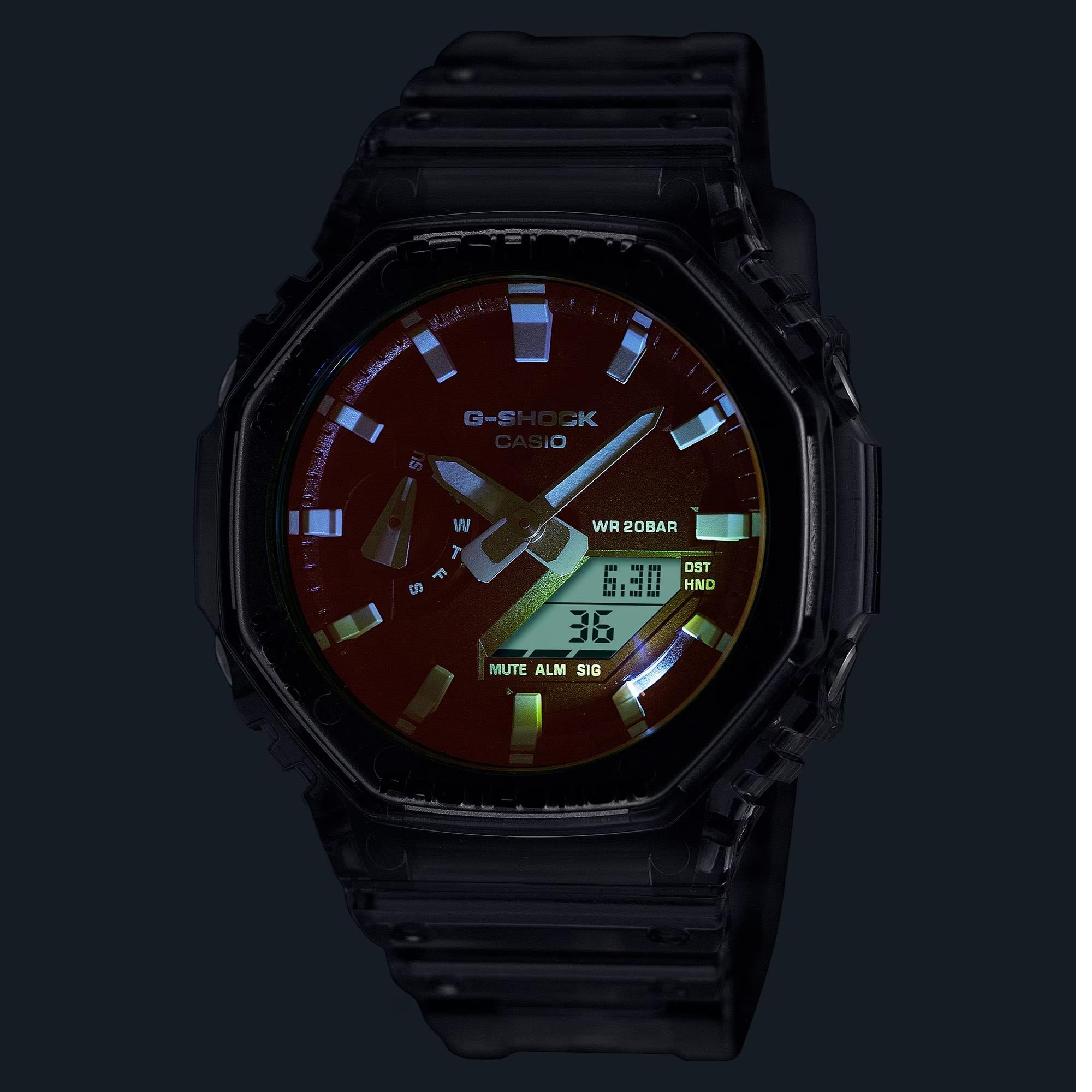 Casio G-Shock GA-2100 Series Quartz Black Dial Resin Strap Men's Watch GA-2100TLS-8AER