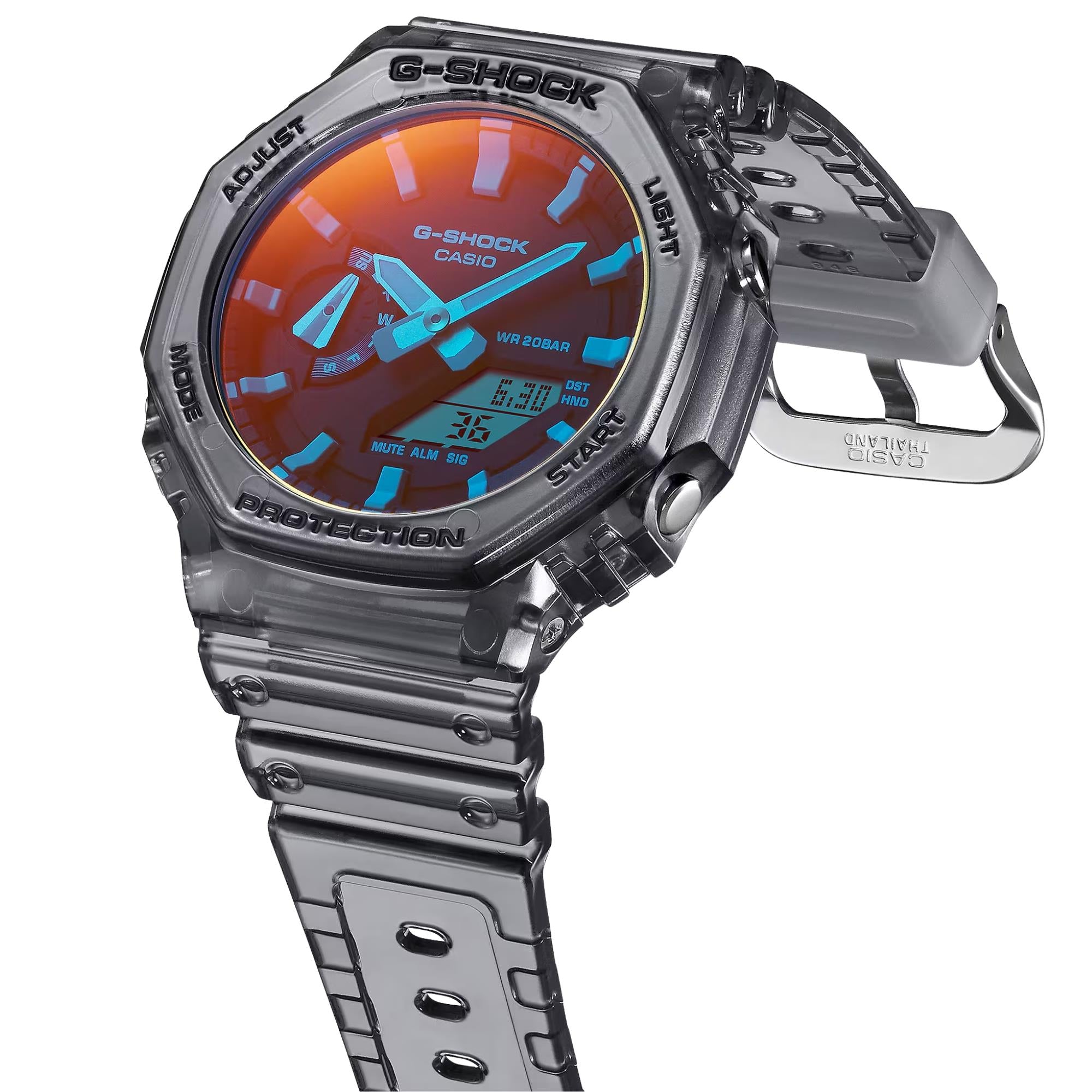 Casio G-Shock GA-2100 Series Quartz Black Dial Resin Strap Men's Watch GA-2100TLS-8AER