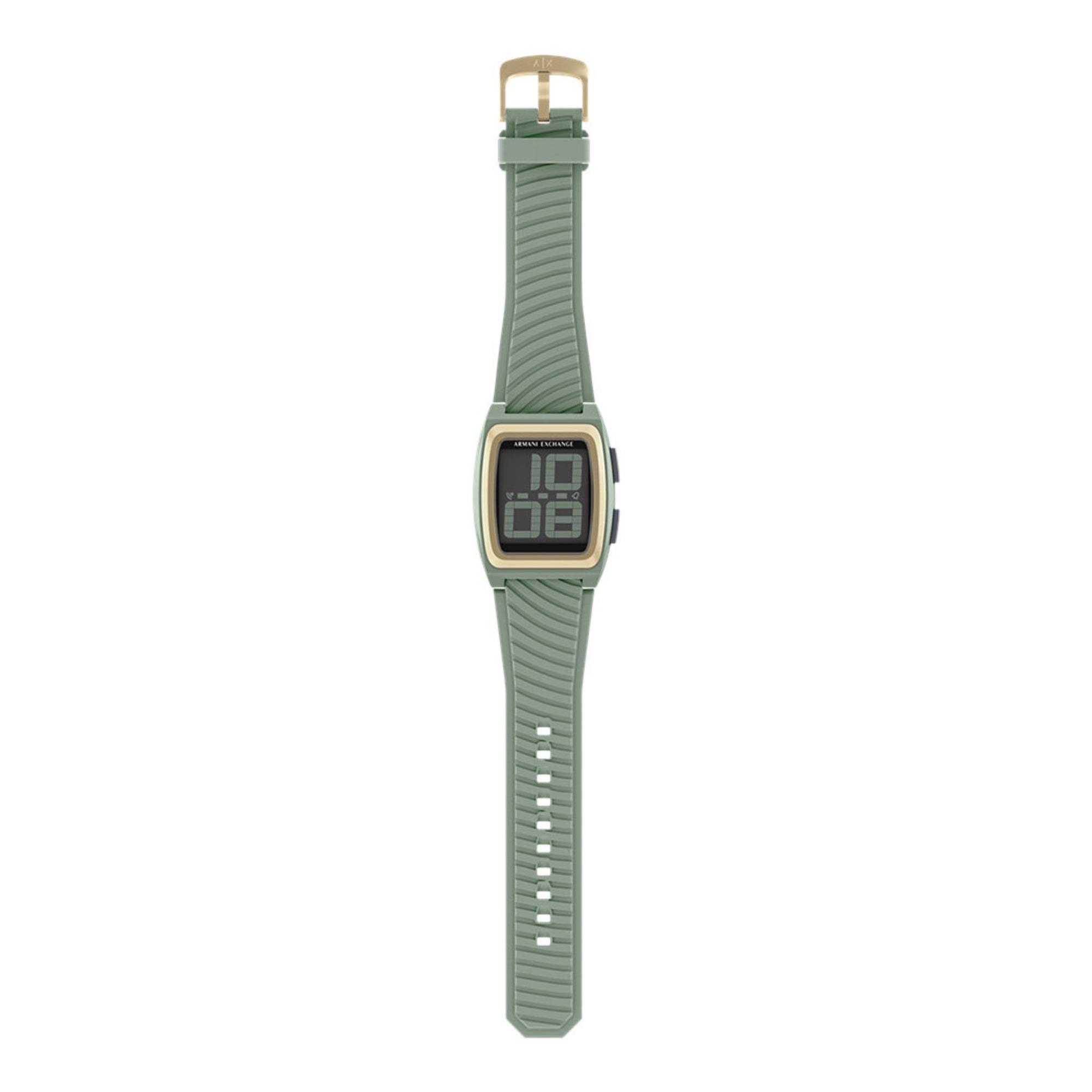 Armani Exchange Kelvin 42mm Digital Silicone Mens Quartz Watch AX2969