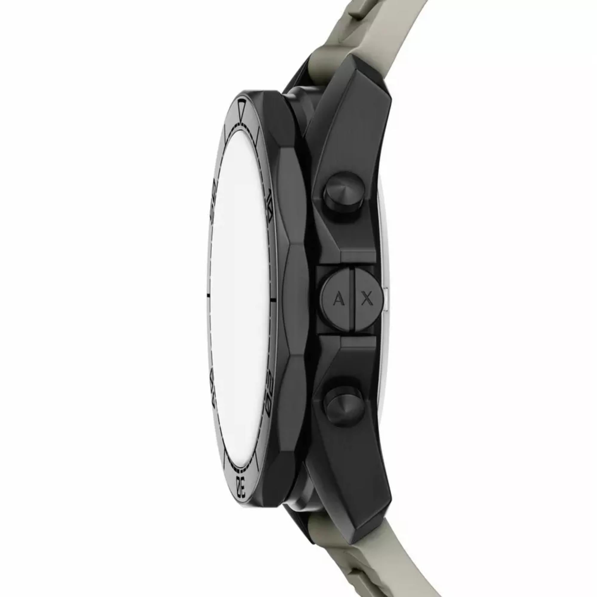 Armani Exchange Spencer Chronograph Grey Dial Silicone Strap Men's Watch AX1971