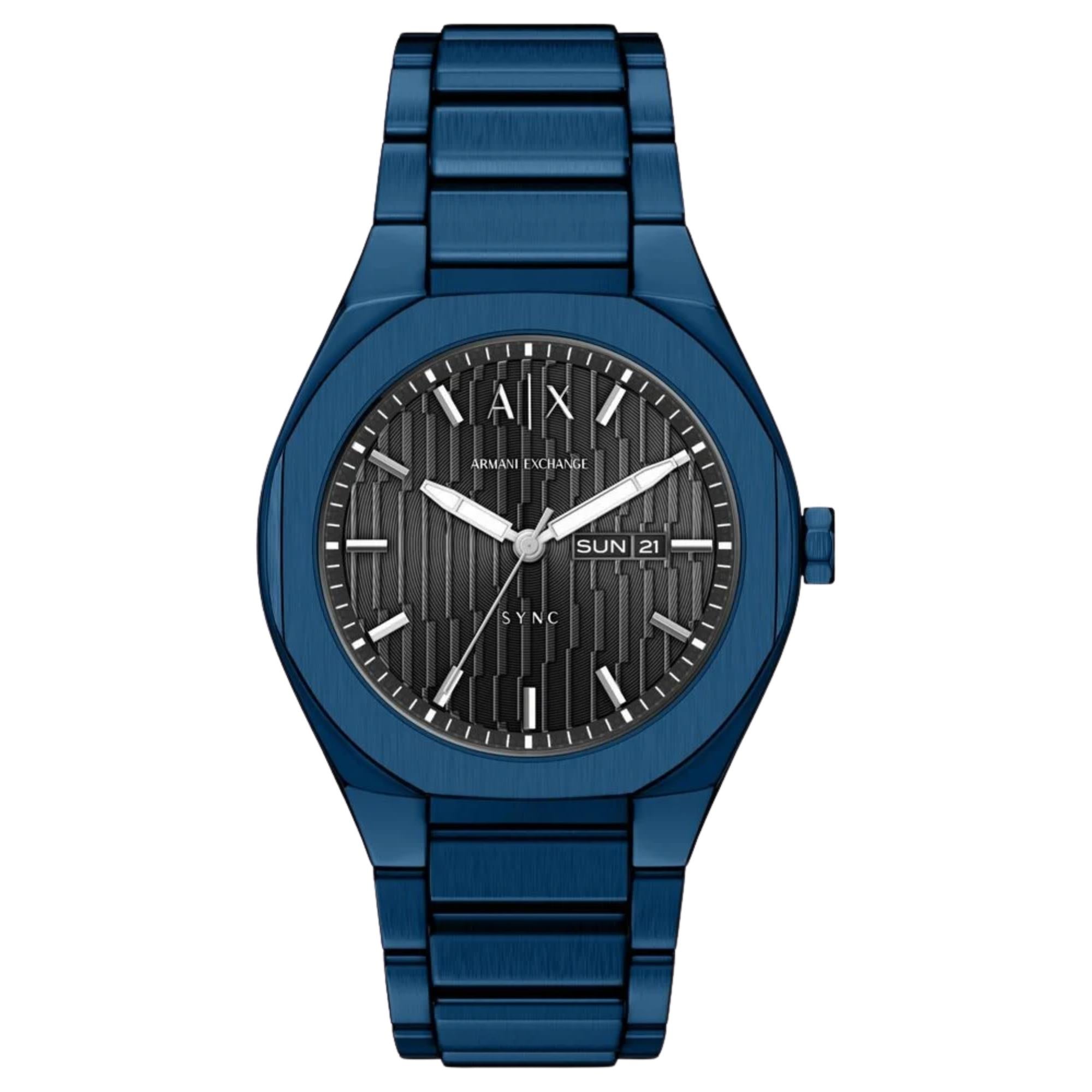 Armani Exchange Sync 36mm Chronograph Silver Dial Steel Ladies Quartz