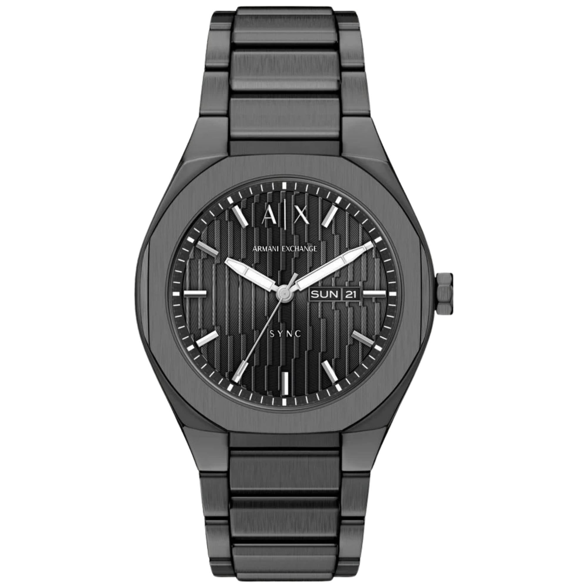 Armani Exchange Sync 36mm Chronograph Silver Dial Steel Ladies Quartz