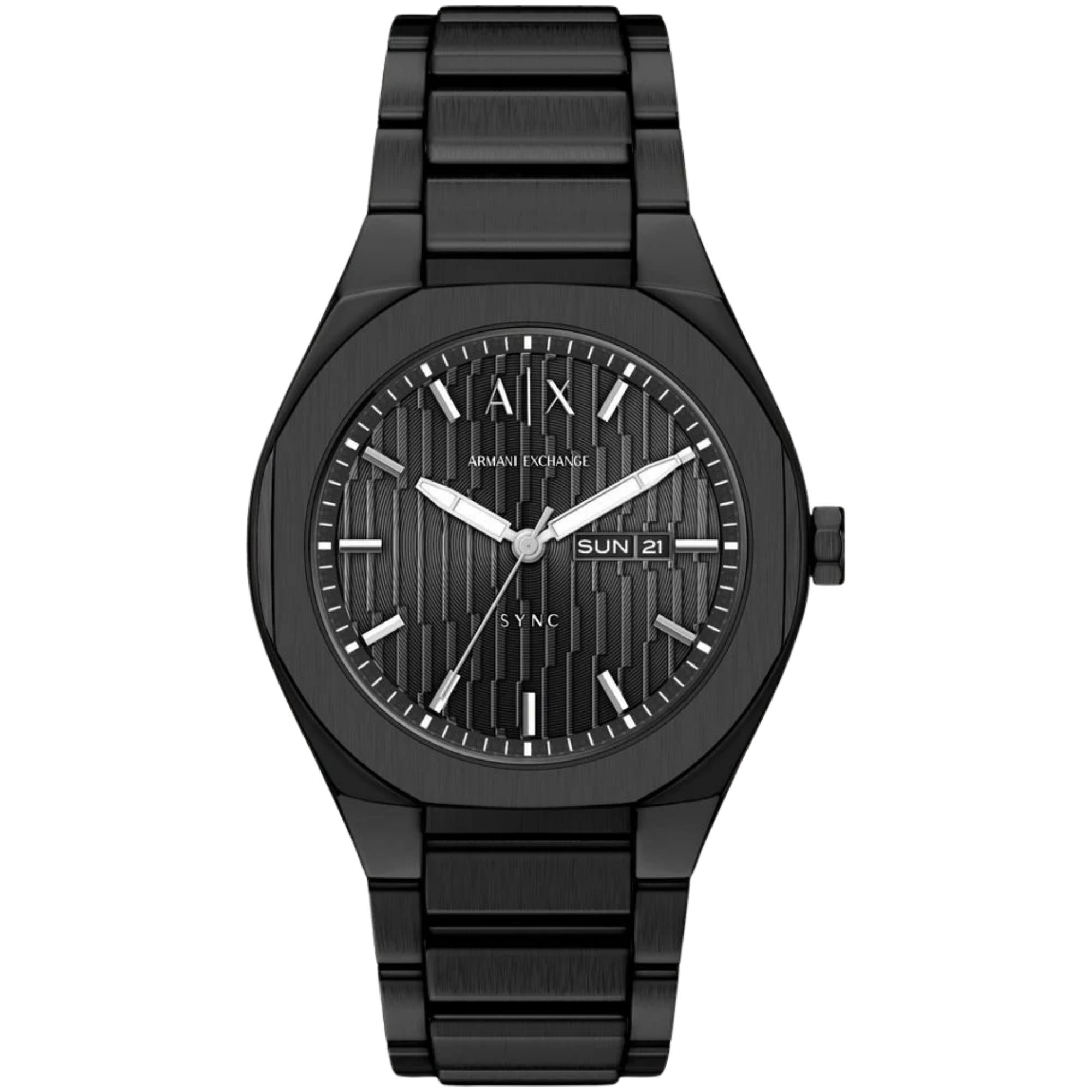 Armani Exchange Sync 42mm Blue Dial Steel Mens Watch AX4189