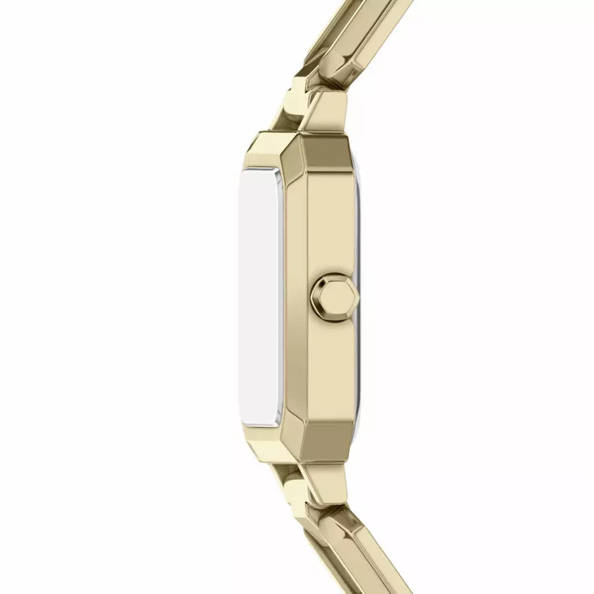 Armani Exchange Leila 27mm Brown Dial Steel Ladies Quartz Watch AX5738