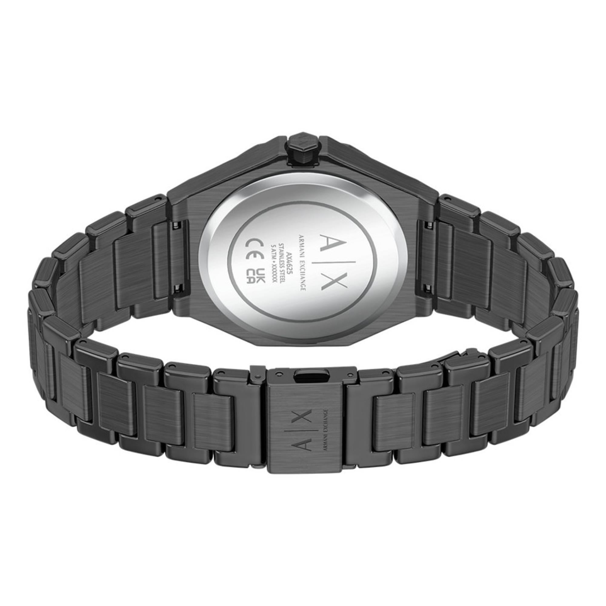 Armani Exchange Andrea 34mm Grey Dial Steel Ladies Quartz Watch AX4625