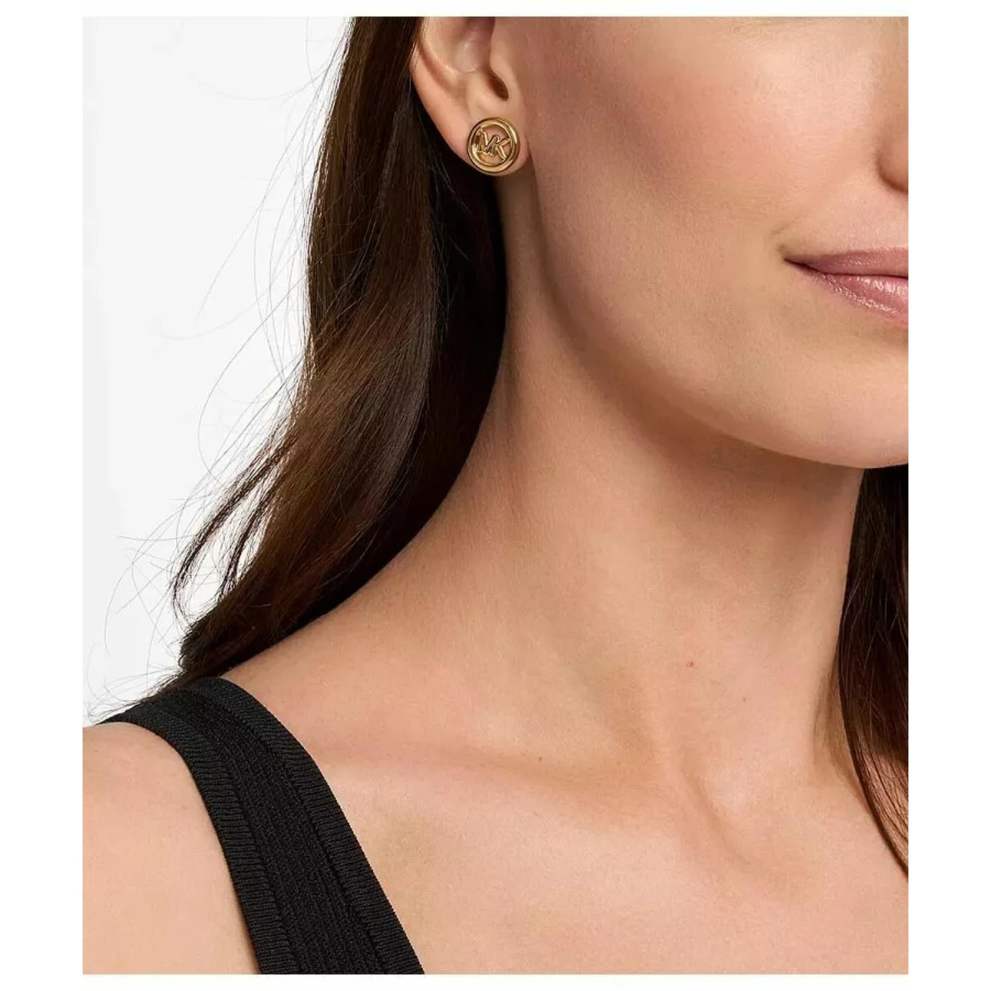 Michael Kors Premium Gold Tone Women's Earrings MKJ8507710