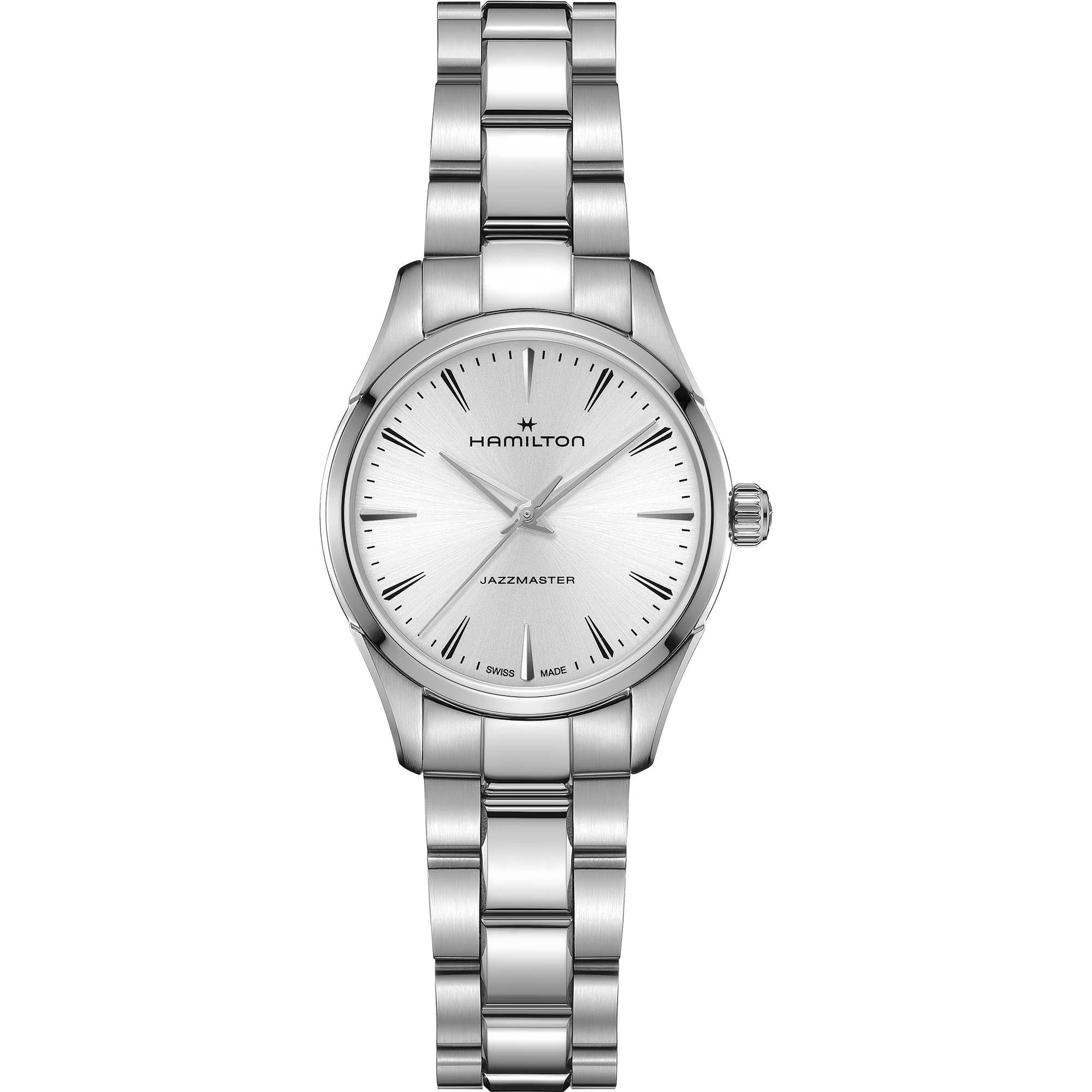 Hamilton Jazzmaster Quartz Silver Dial Steel Strap Unisex Watch H32301181