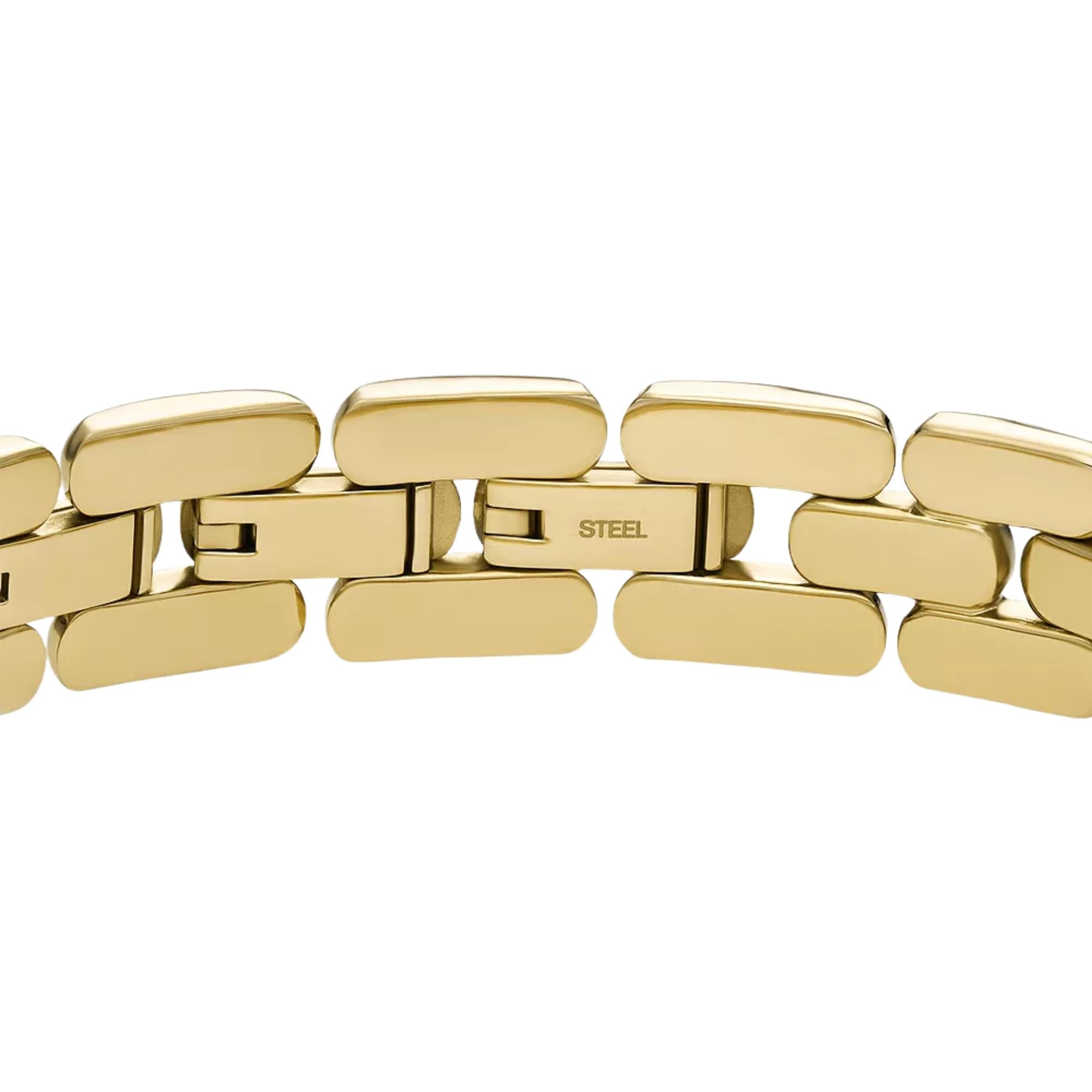 Fossil Arden Watch Links Gold-Tone Stainless Steel Chain Women's Bracelet JF04784710