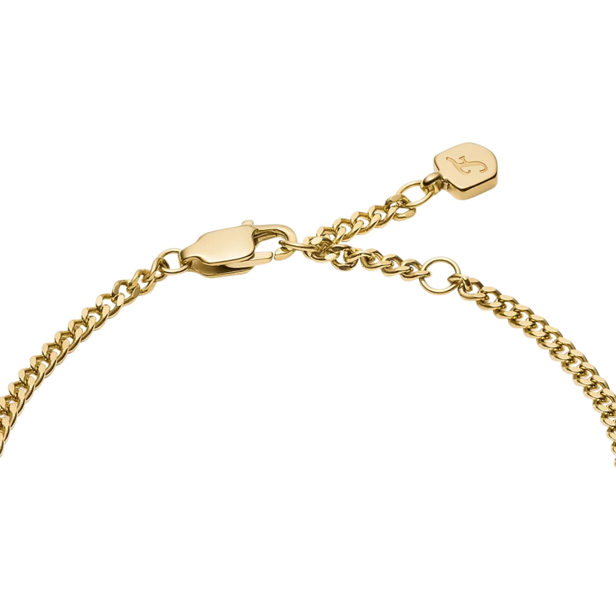 Fossil Raquel Gold-Tone Stainless Steel Chain Women's Bracelet JF04953710