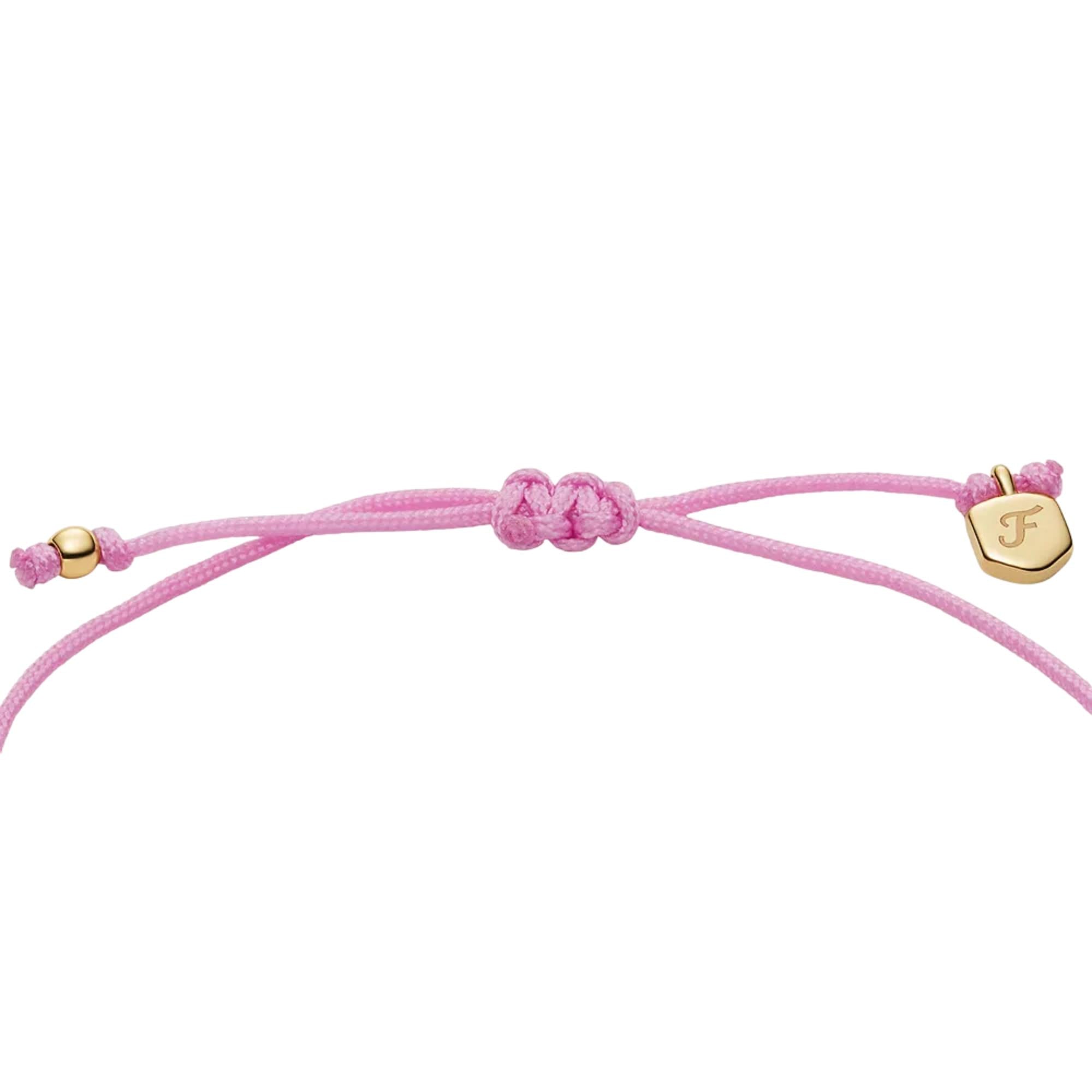 Fossil Sutton Mini Moments Dusty Pink Gold-Tone Brass Heart Women's Bracelet JA7314710
