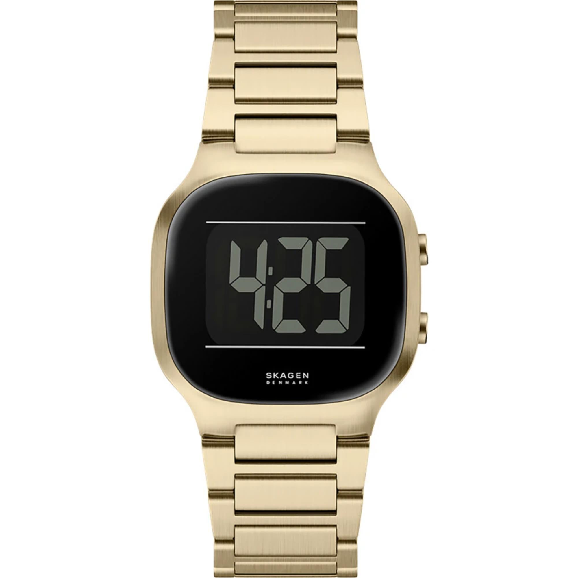 Skagen Mellem Black Digital Steel Strap Watch SKW6949